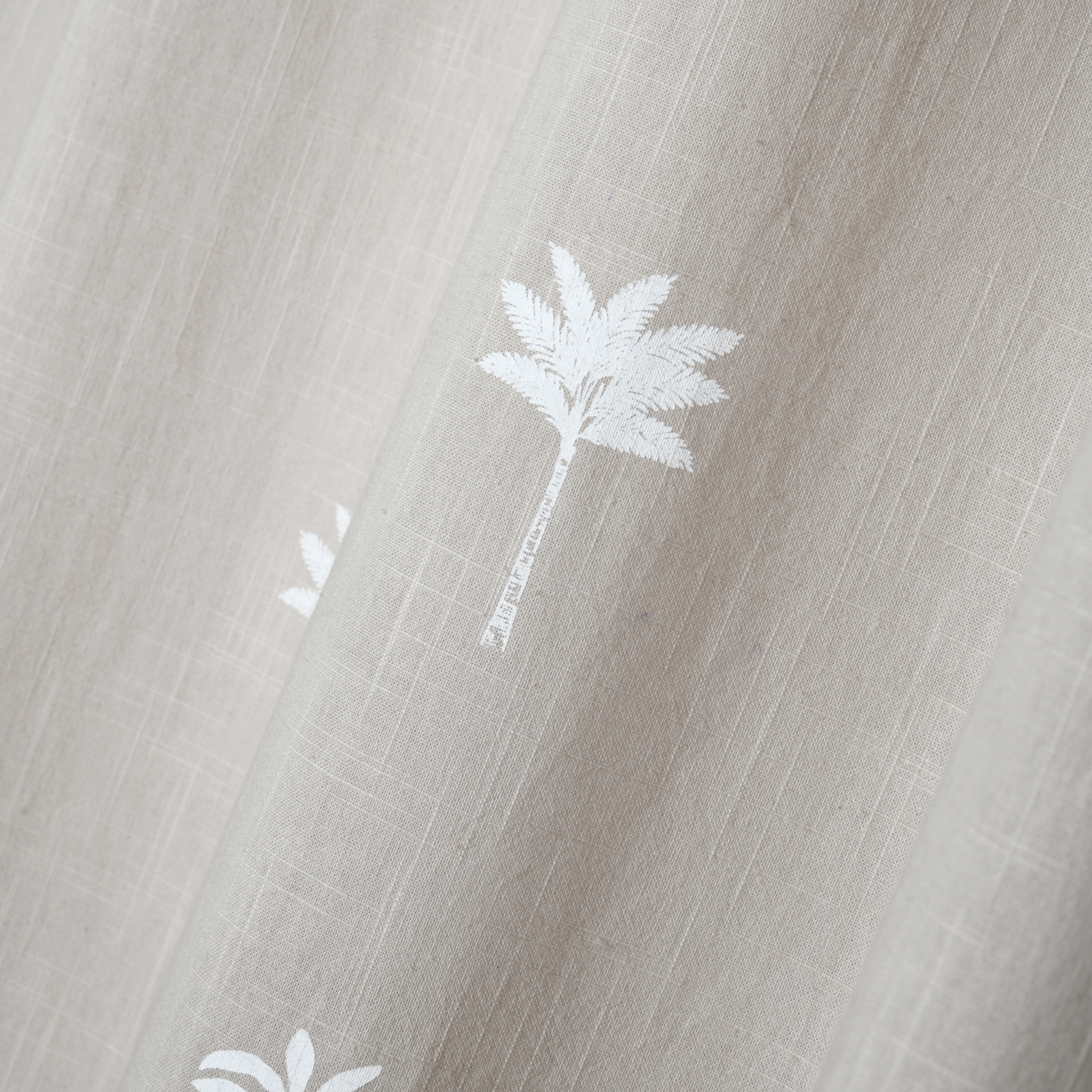 Rideau motifs palmier brodés — vue 4