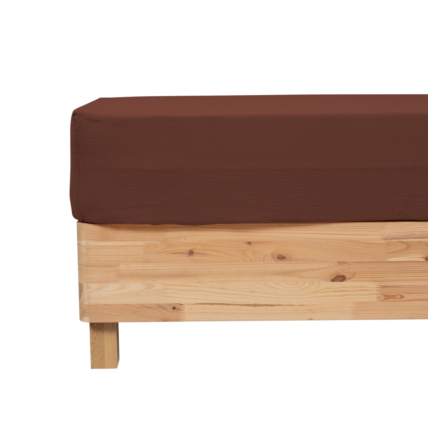 Drap housse en gaze de coton