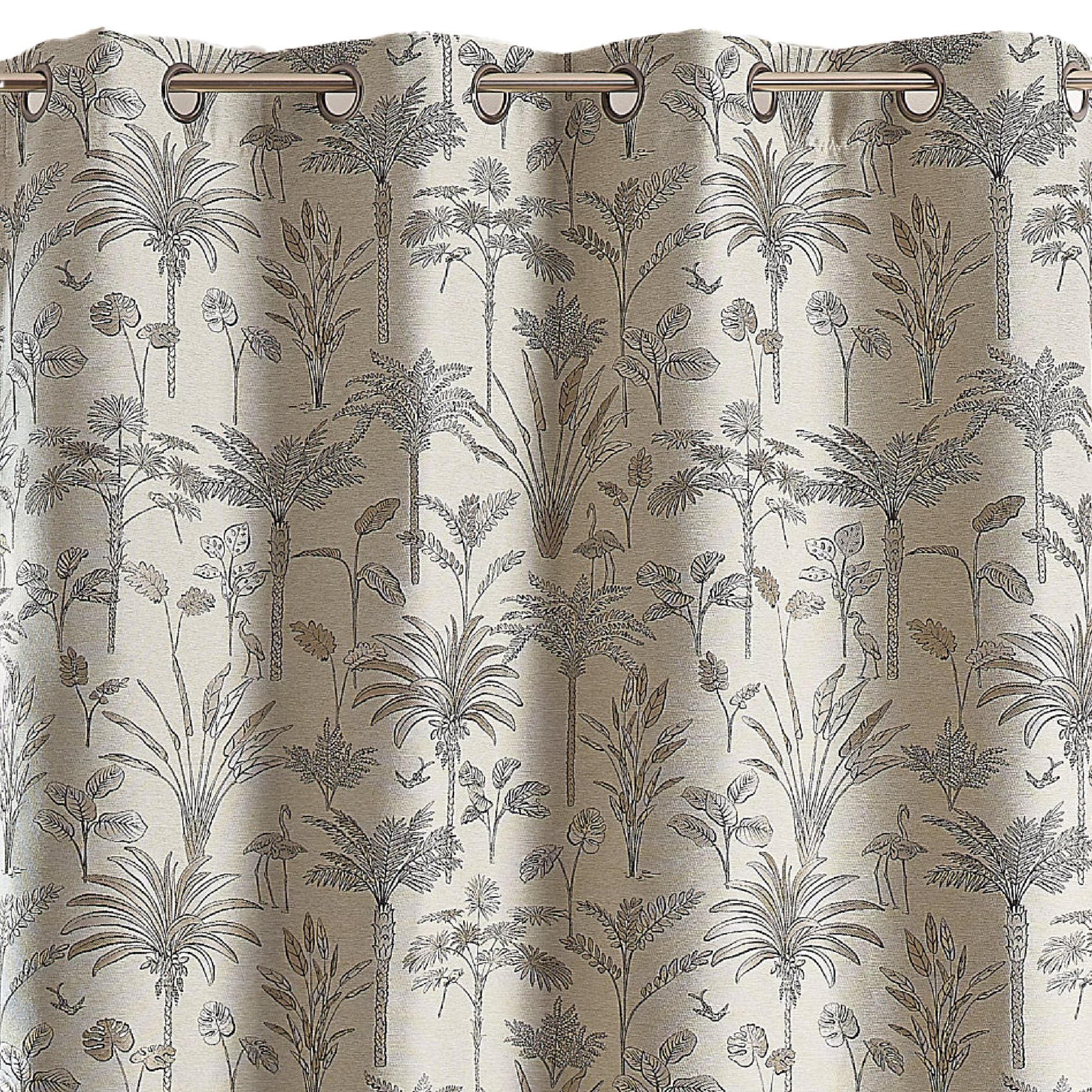Rideau Jacquard exotique motif palmier — vue 5