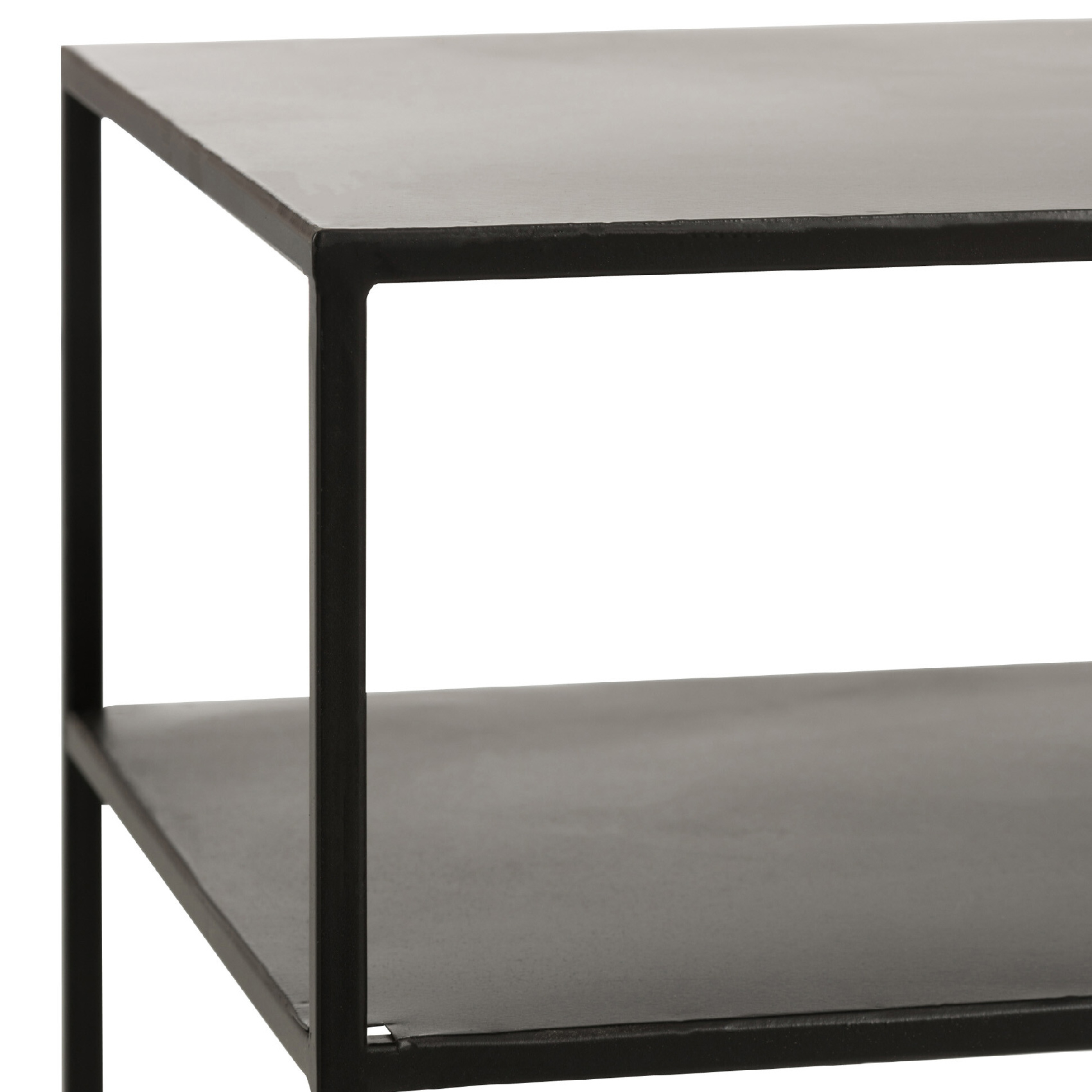 Console rectangulaire 2 étagères en métal — vue 5