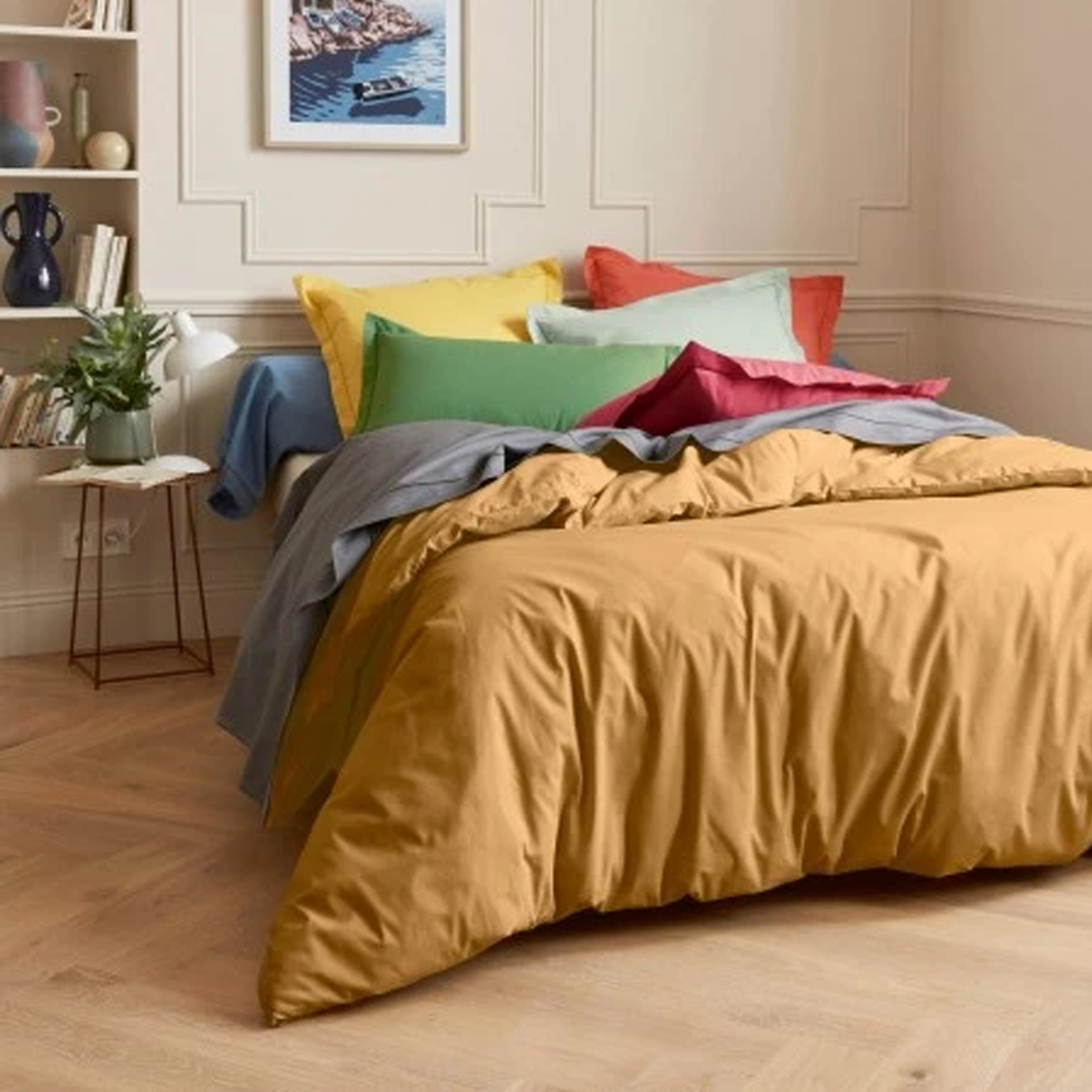 Taie de Traversin Unie en 100% Coton — vue 6