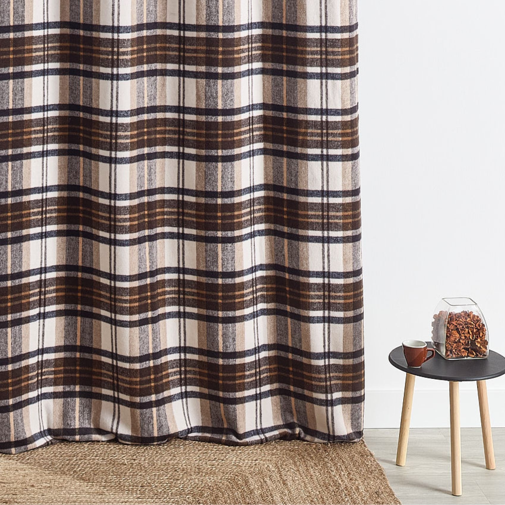 Rideau Tartan à carreaux laine mélangée — vue 4