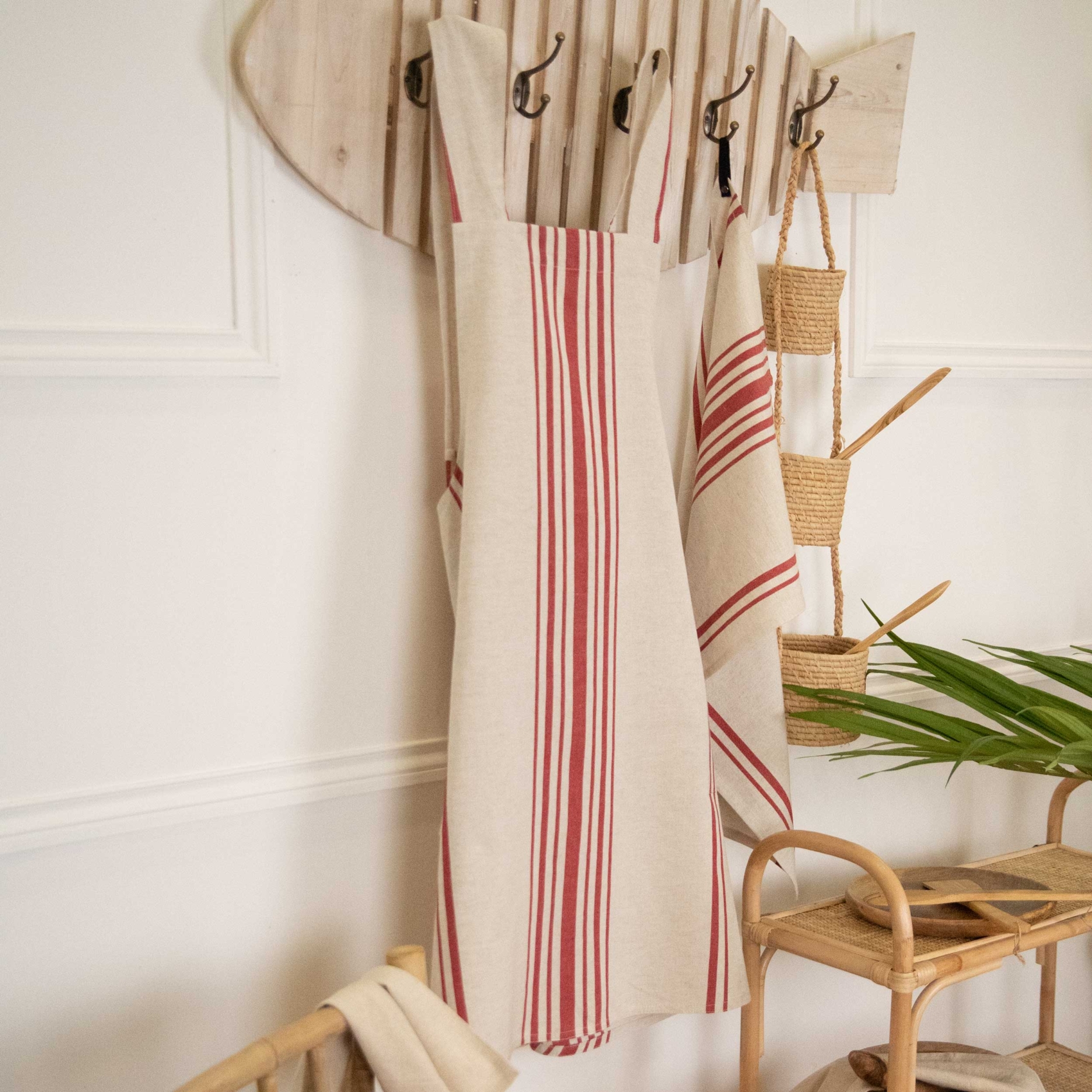 Tablier de cuisine polylin à rayures — vue 4