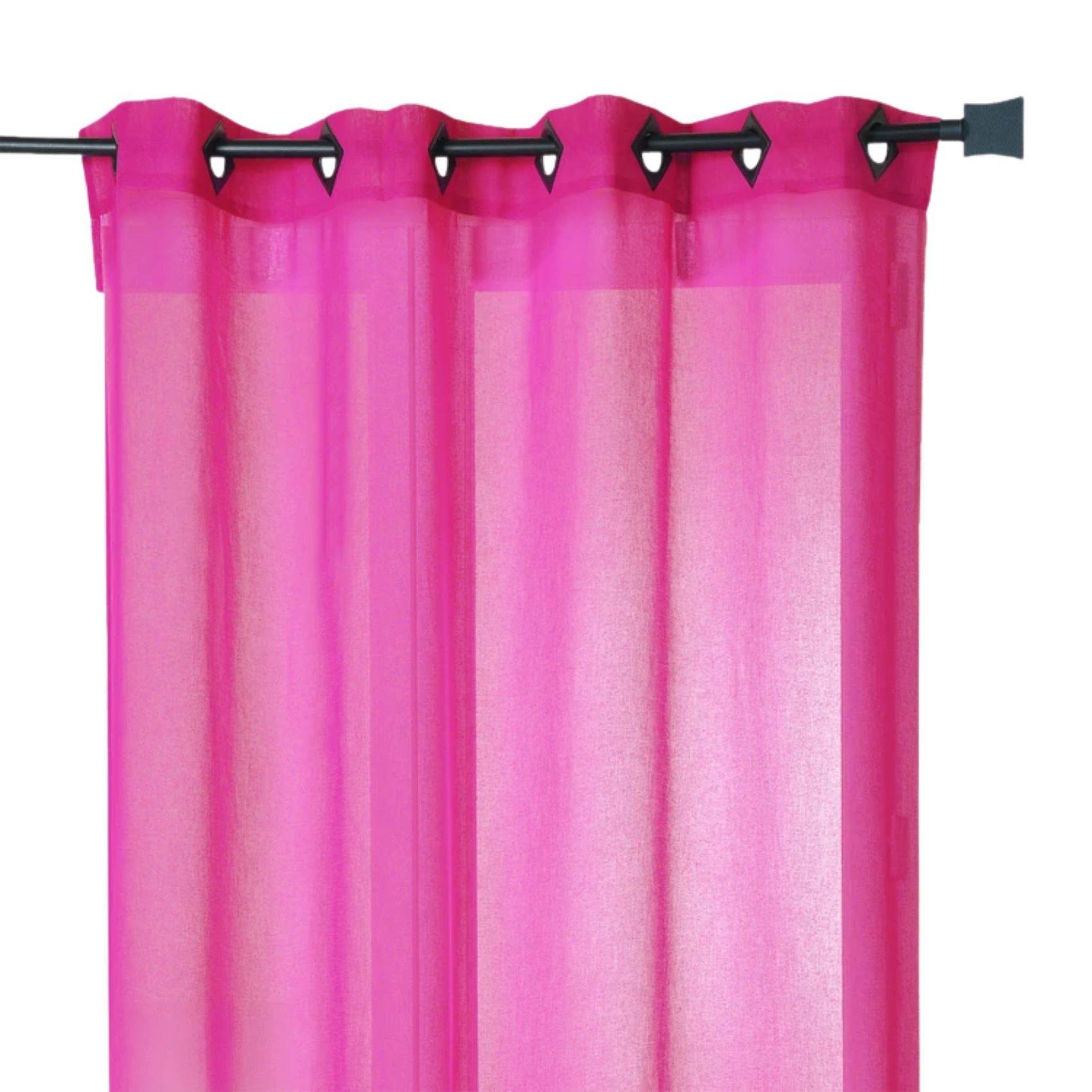 Voilage rose grande largeur — vue 6