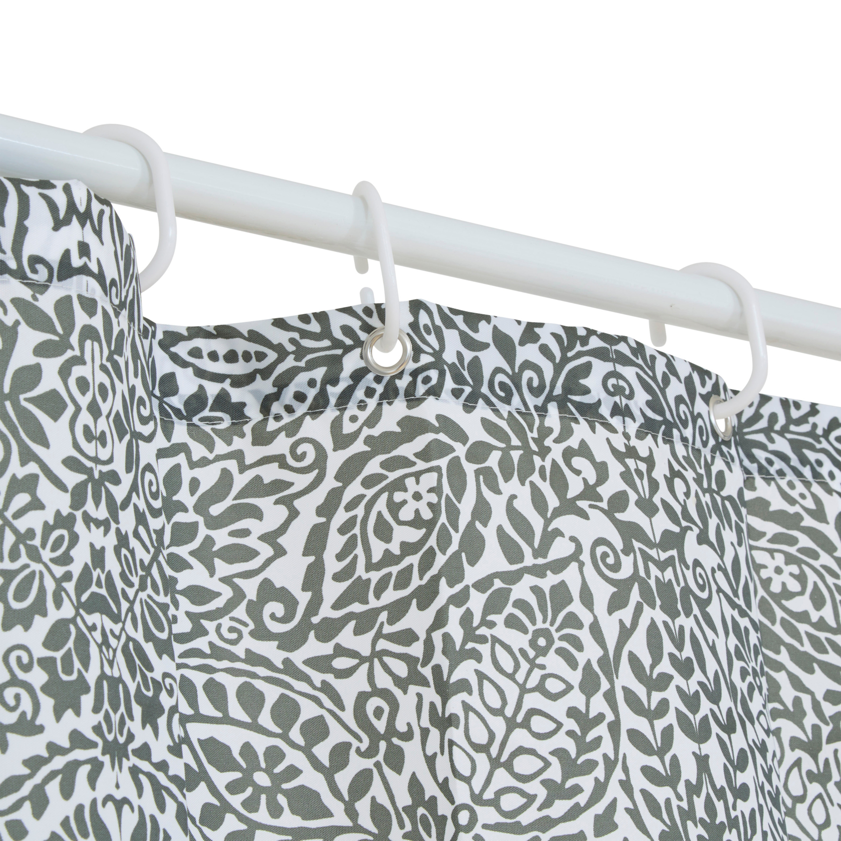 Rideau de douche motif végétal — vue 3