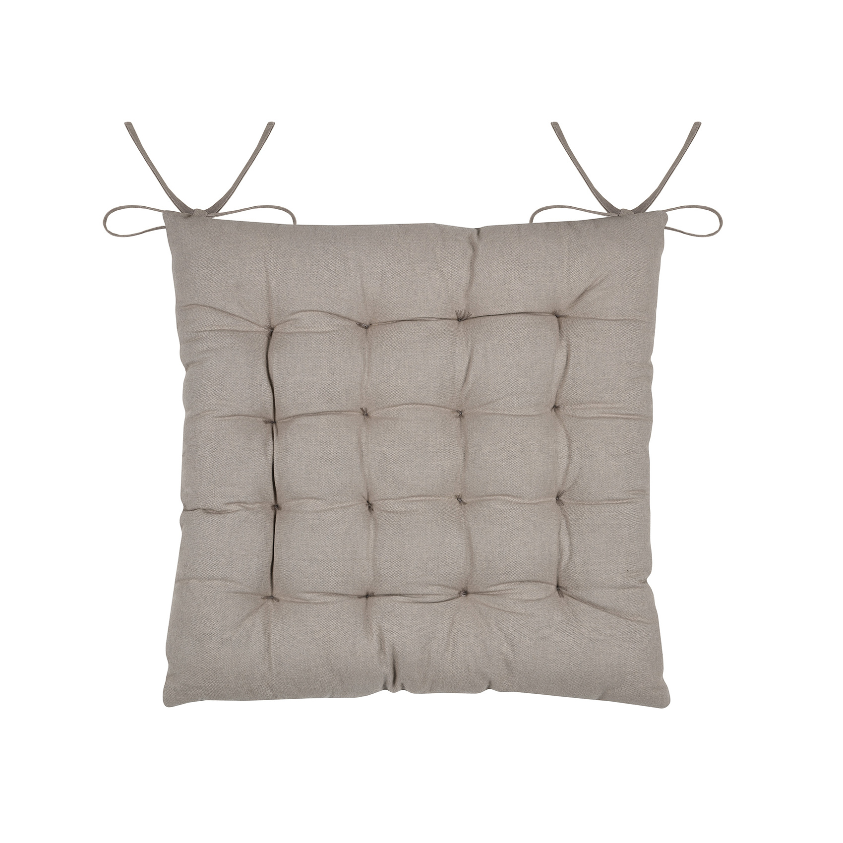 Galette de chaise feuillage effet matière en coton brodé — vue 3