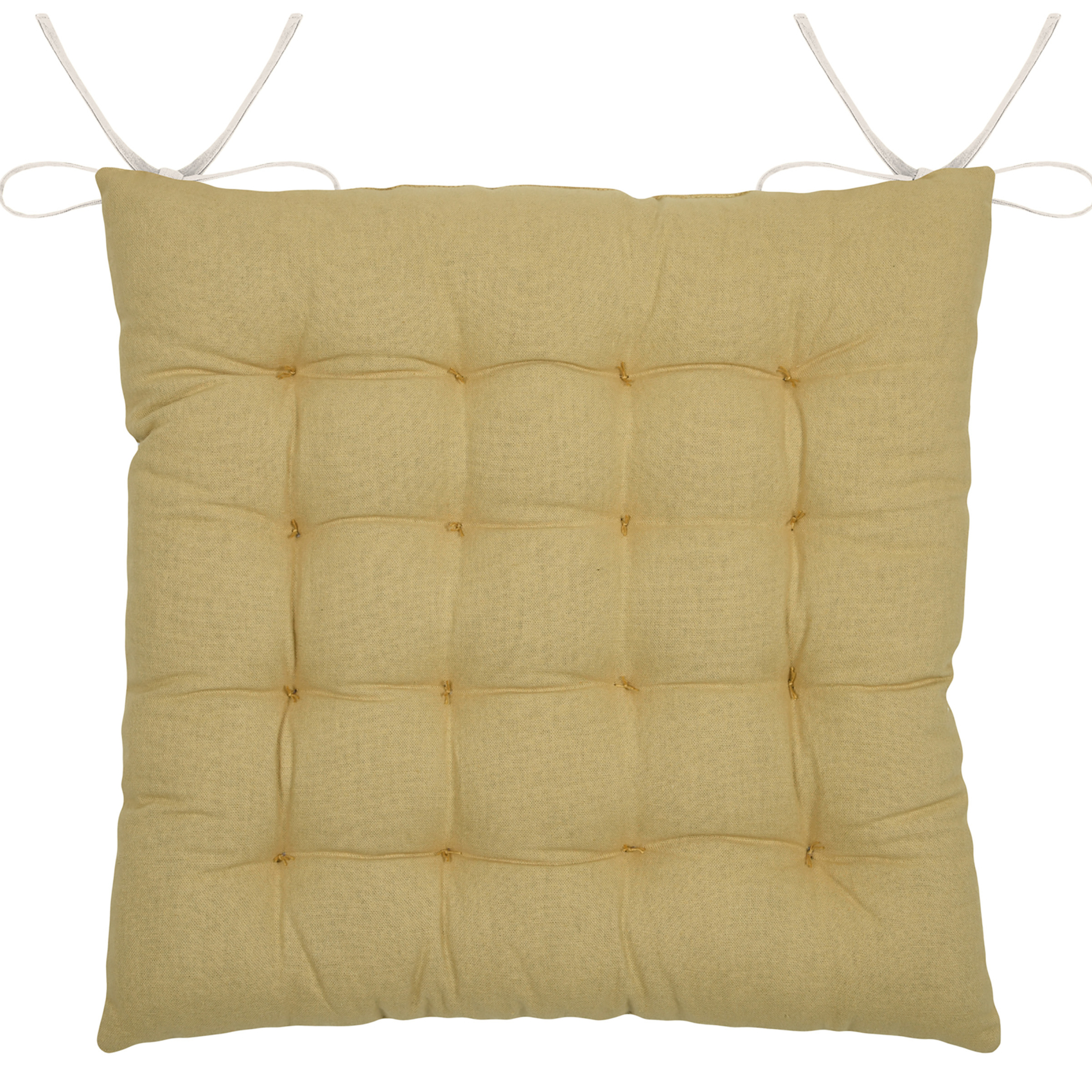 Galette de chaise brodée à motifs palmiers — vue 4