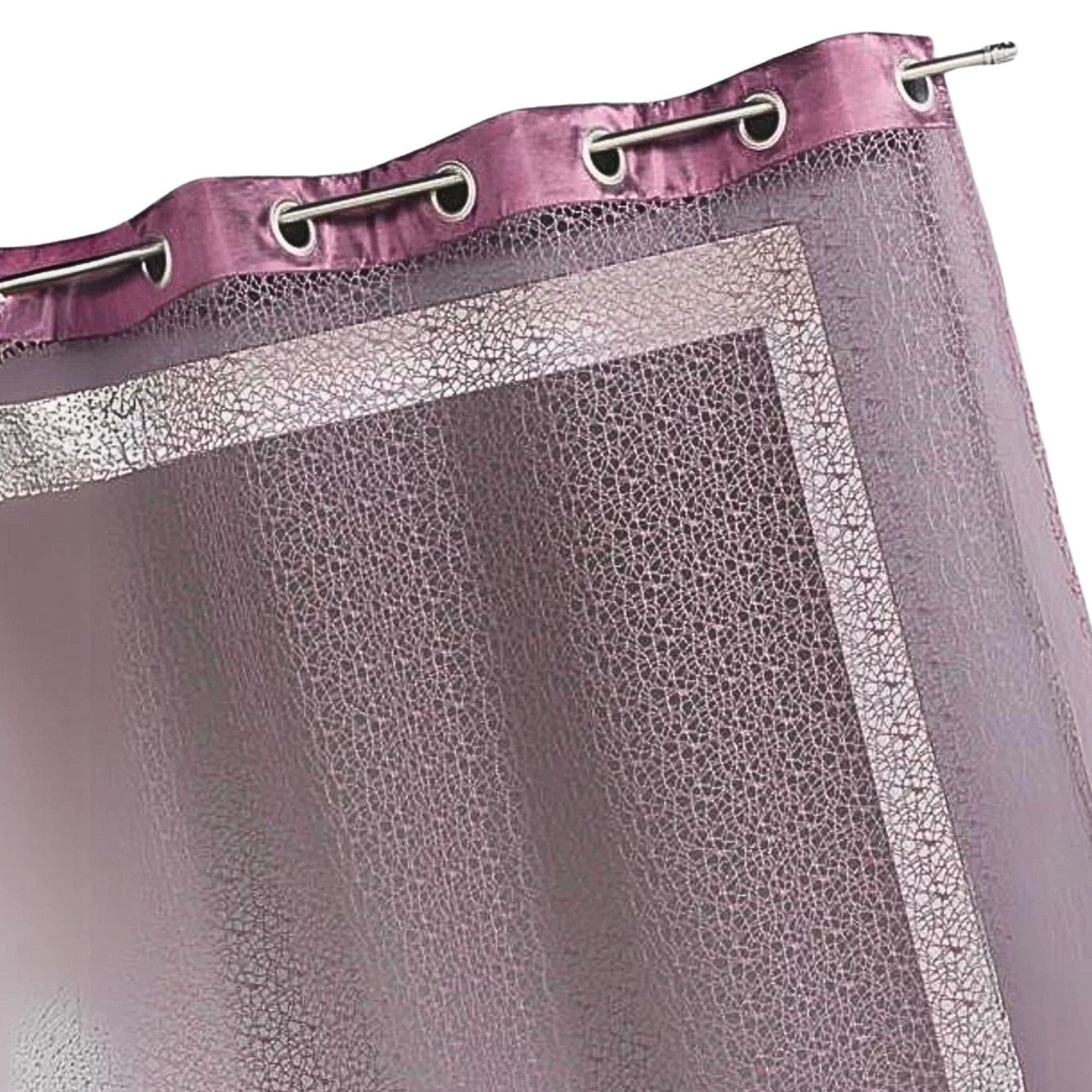 Voilage filet avec parement taffetas — vue 6