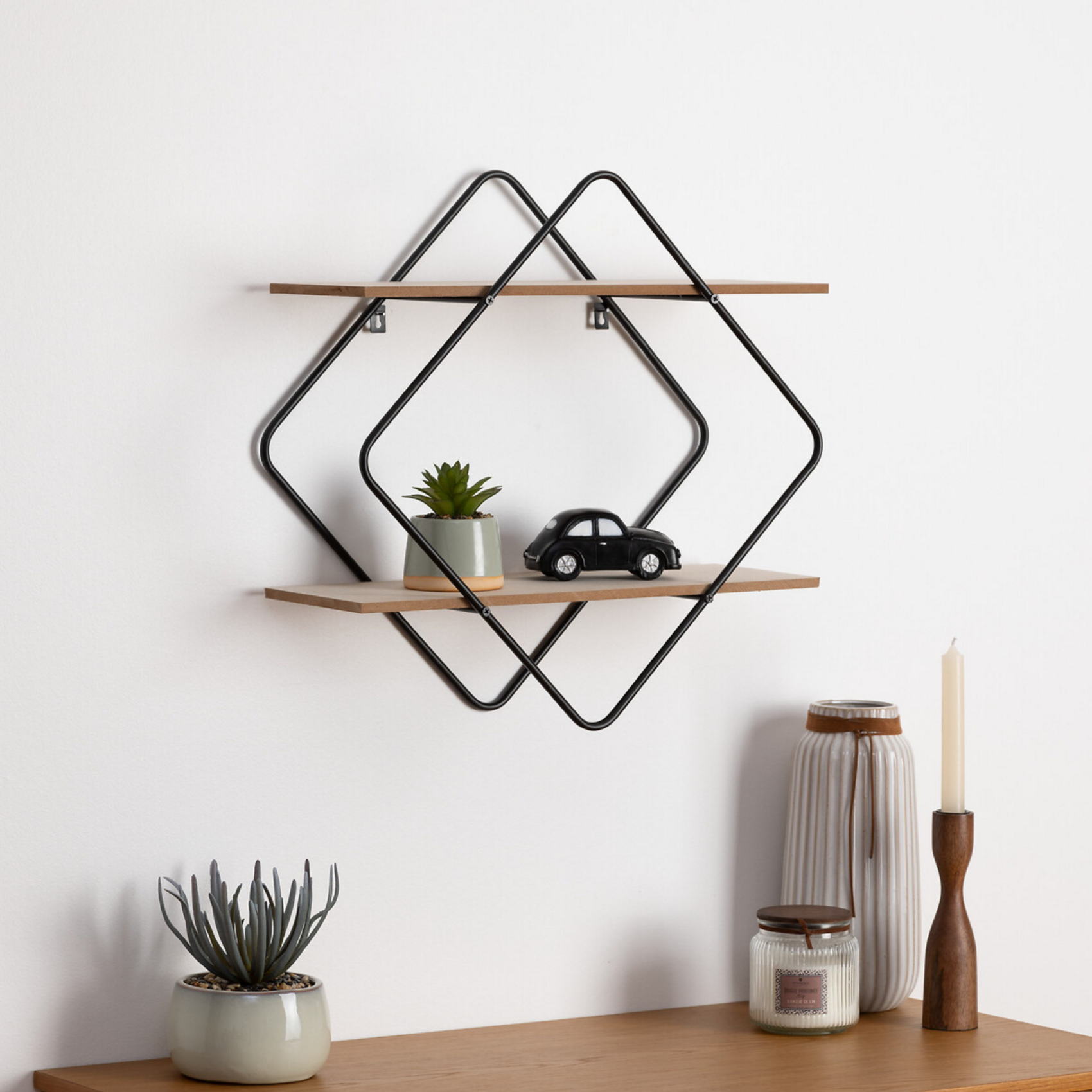 Etagère métal et bois à suspendre — vue 4