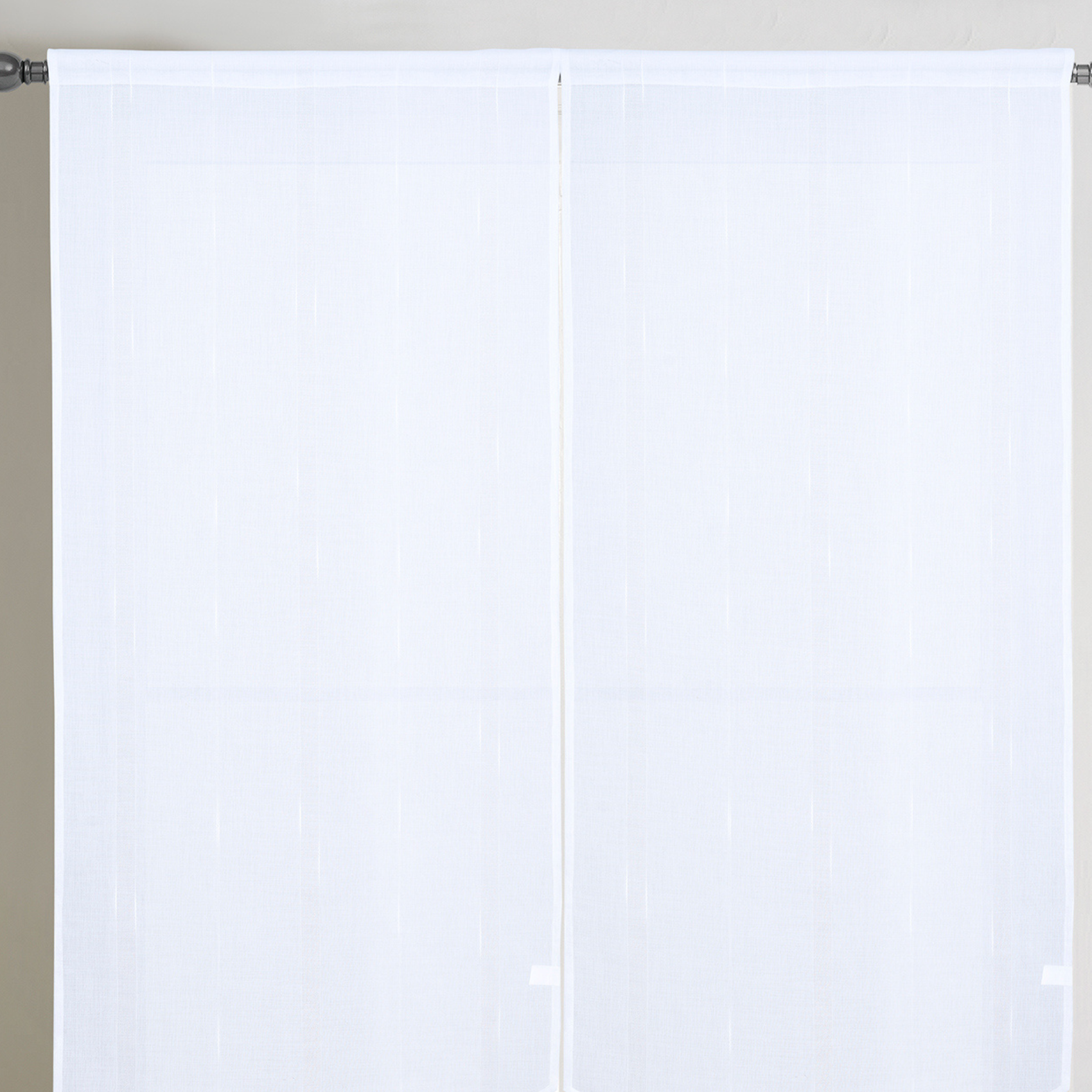Paire petits voilages à bandes verticales brillantes — vue 4