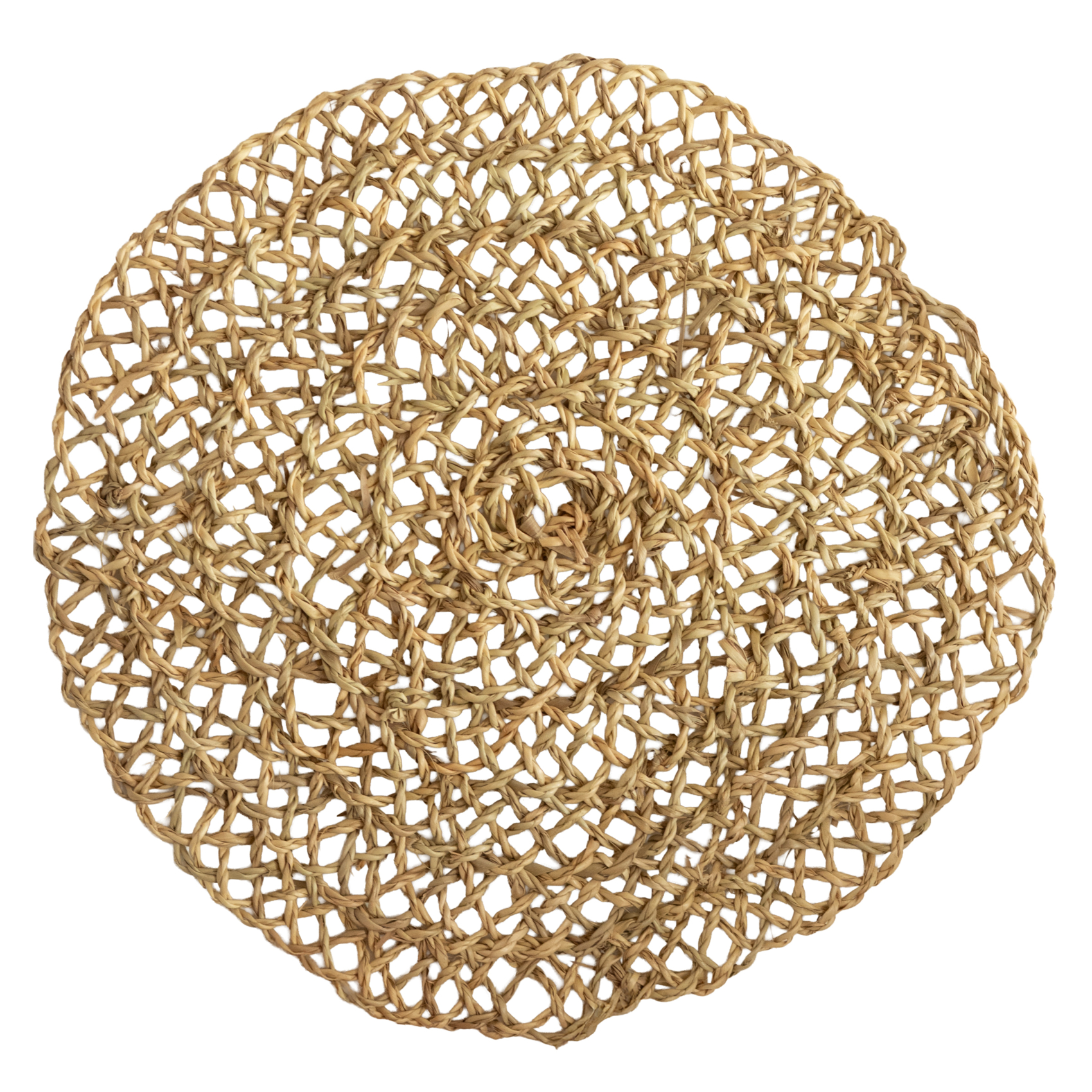 Dessous de plat fibre de palmier ajouré