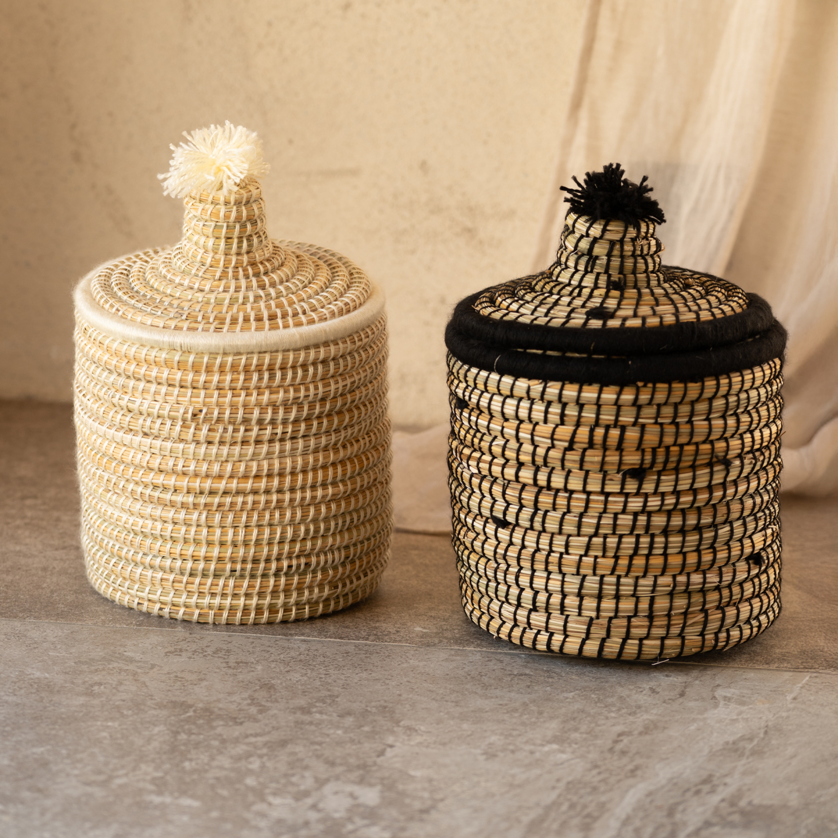 Panier avec couvercle laine — vue 4