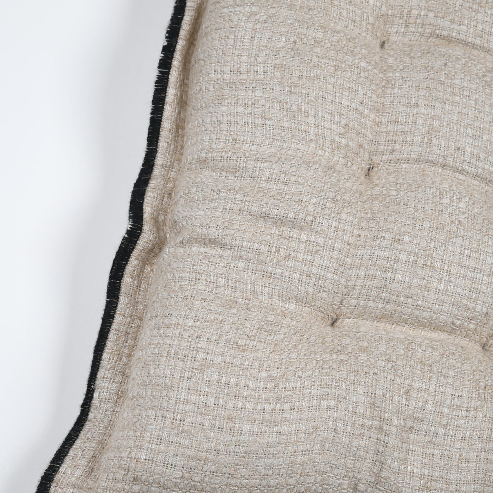 Galette de chaise en poly-lin avec finitions passepoil — vue 3