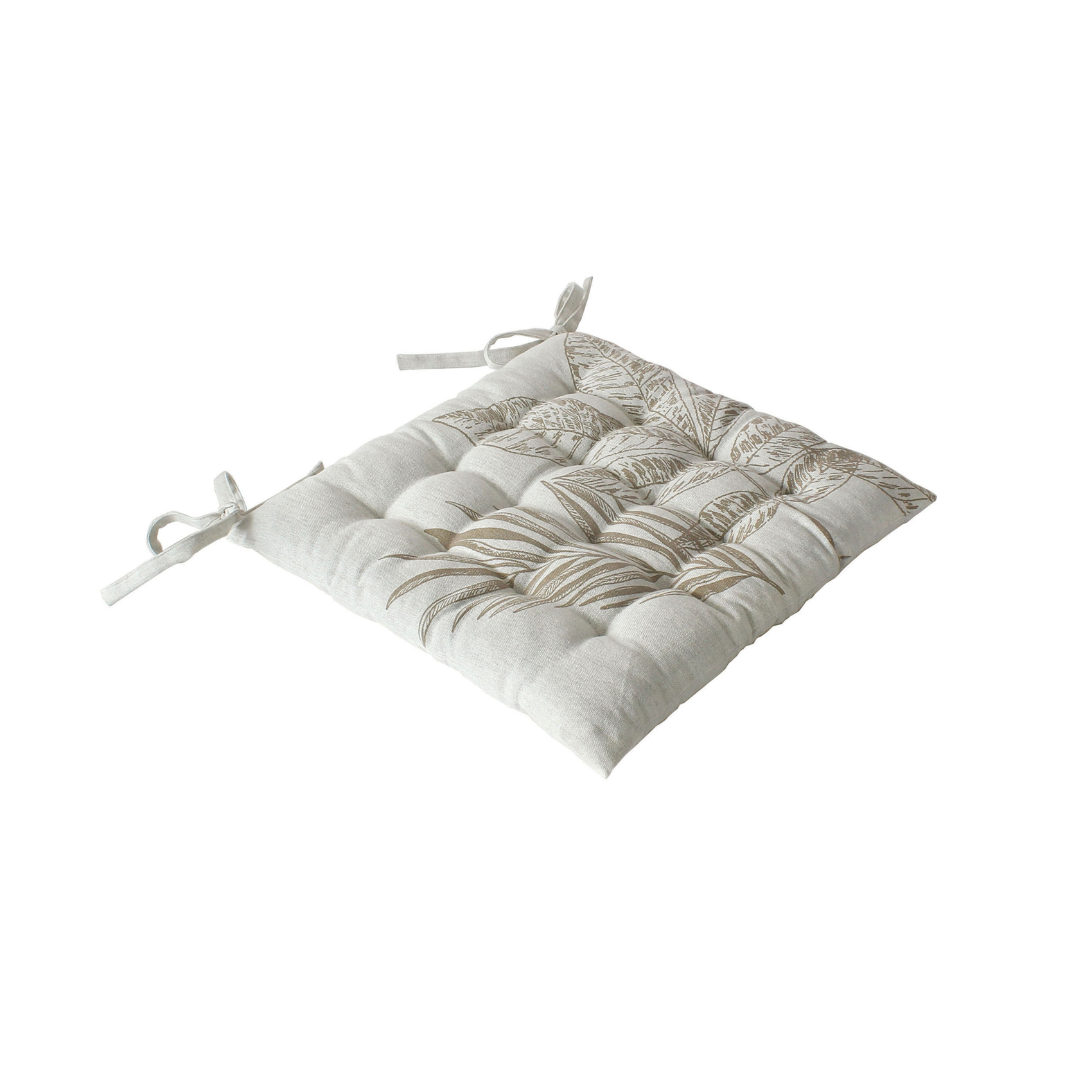 Galette de chaise piquée motif nature — vue 4