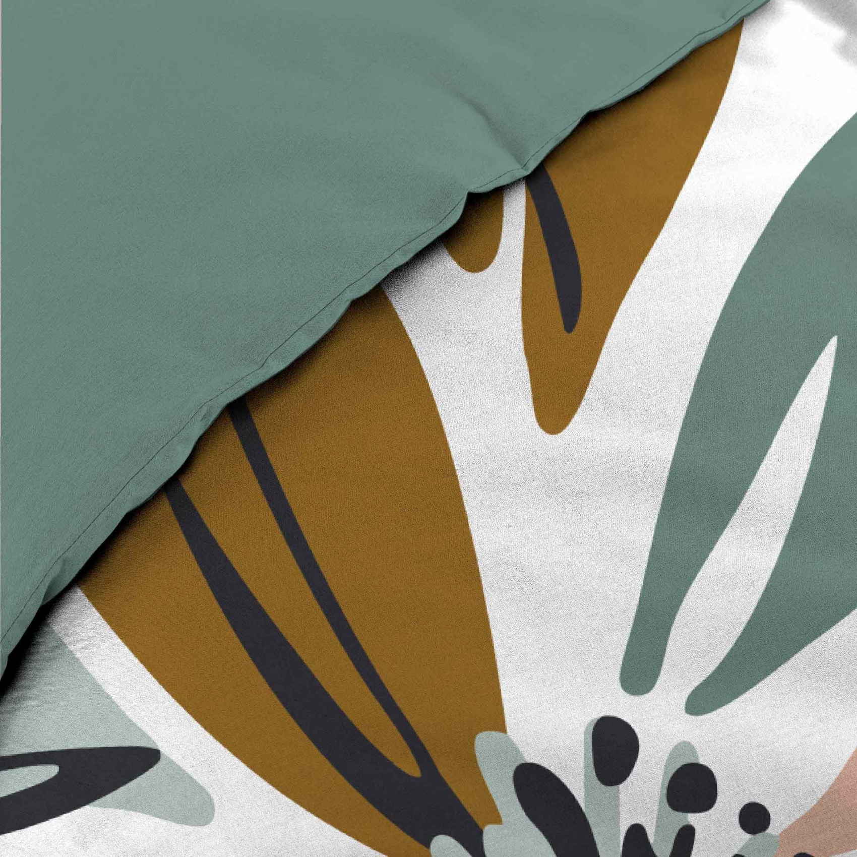Parure de lit en coton motif floral avec double face imprimée — vue 3