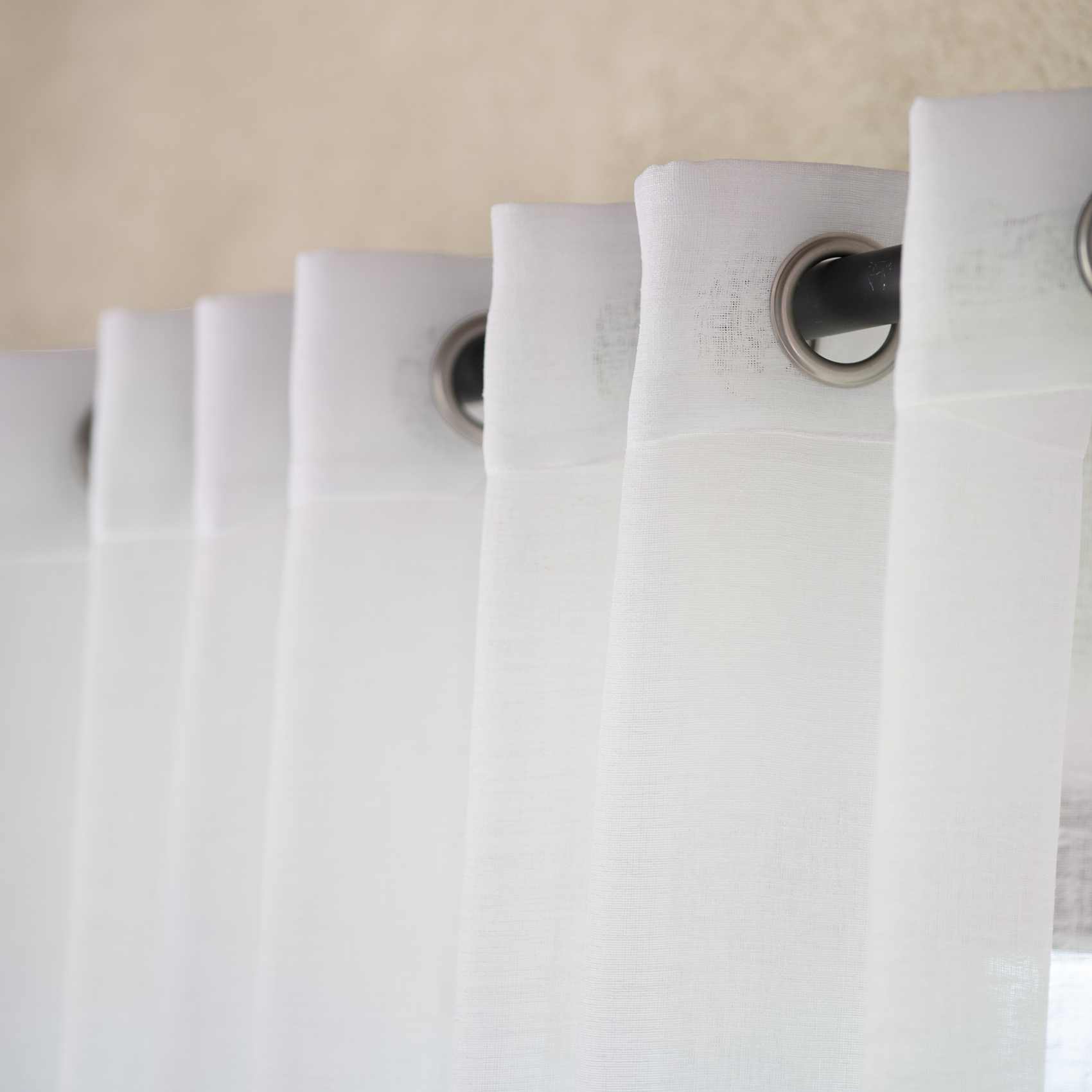 Voilage  effet lin fluide — vue 4