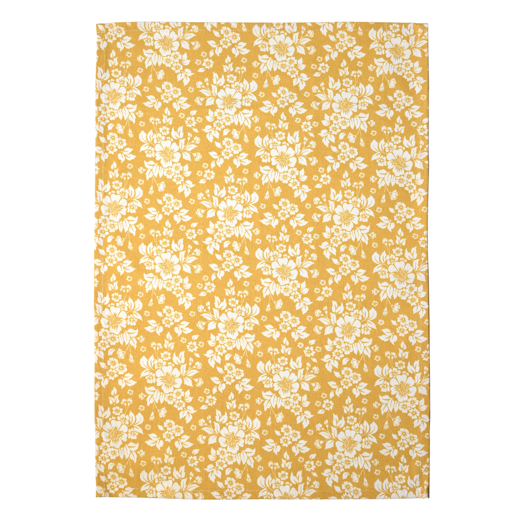 Torchon de cuisine en coton à motif floral imprimé — vue 3