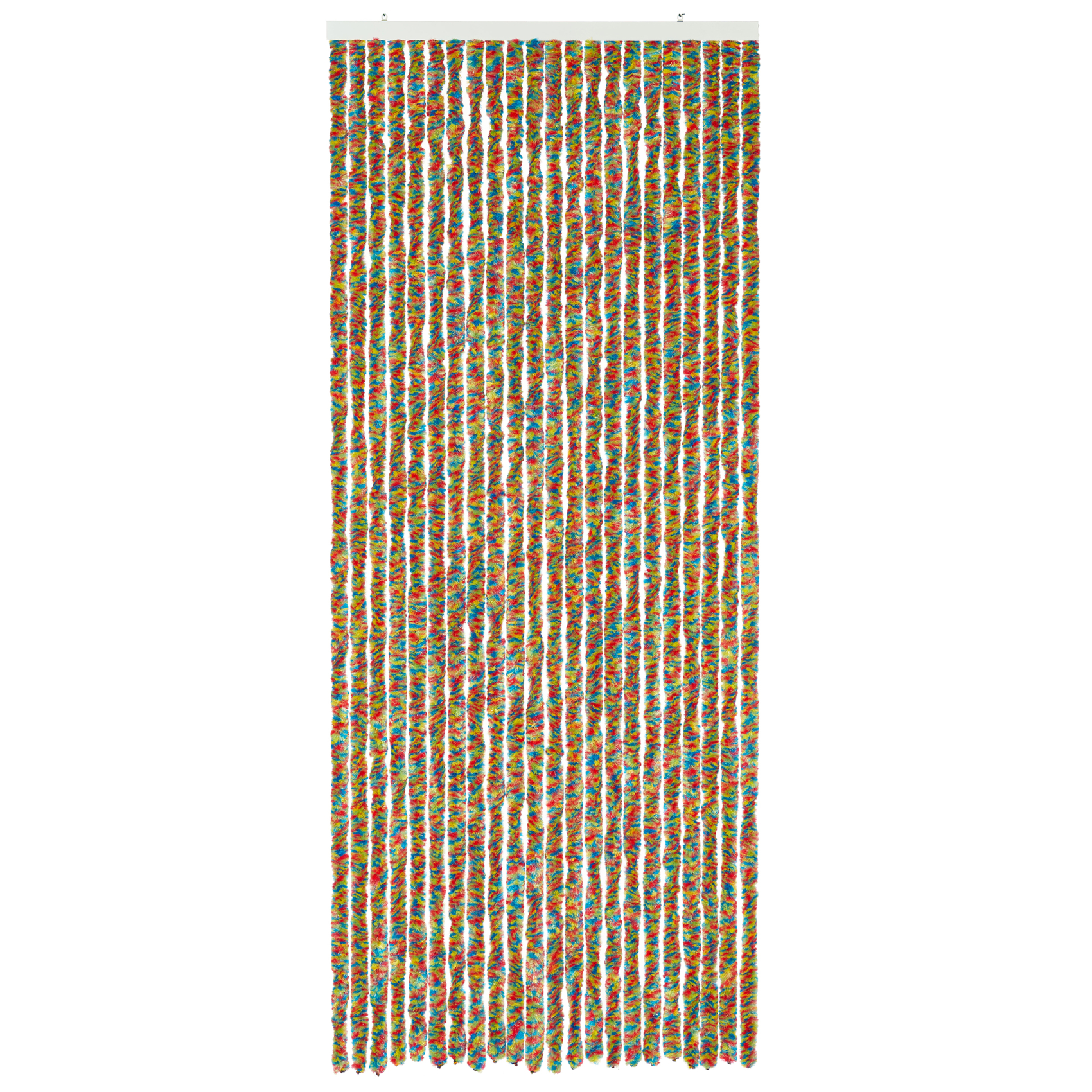 Rideau de porte chenilles multicolores