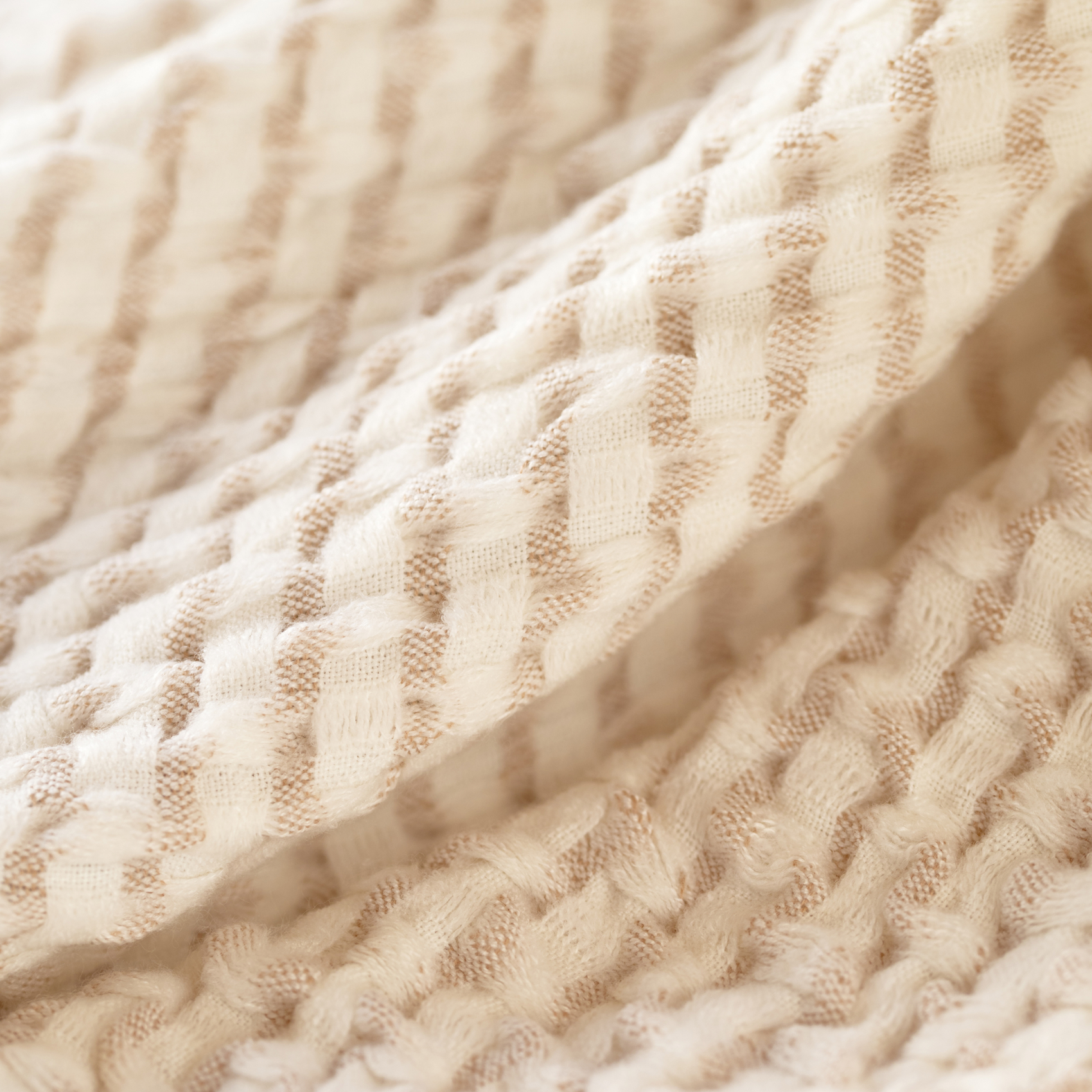 Plaid doux effet gaufré — vue 3