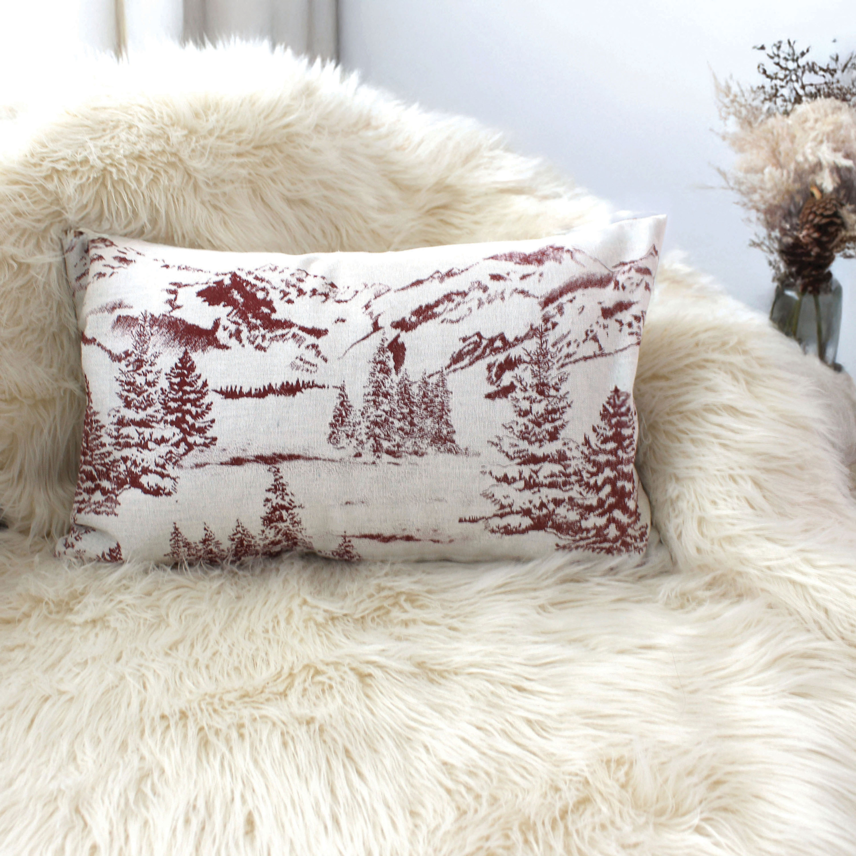 Coussin décoratif déhoussable style montagne — vue 4