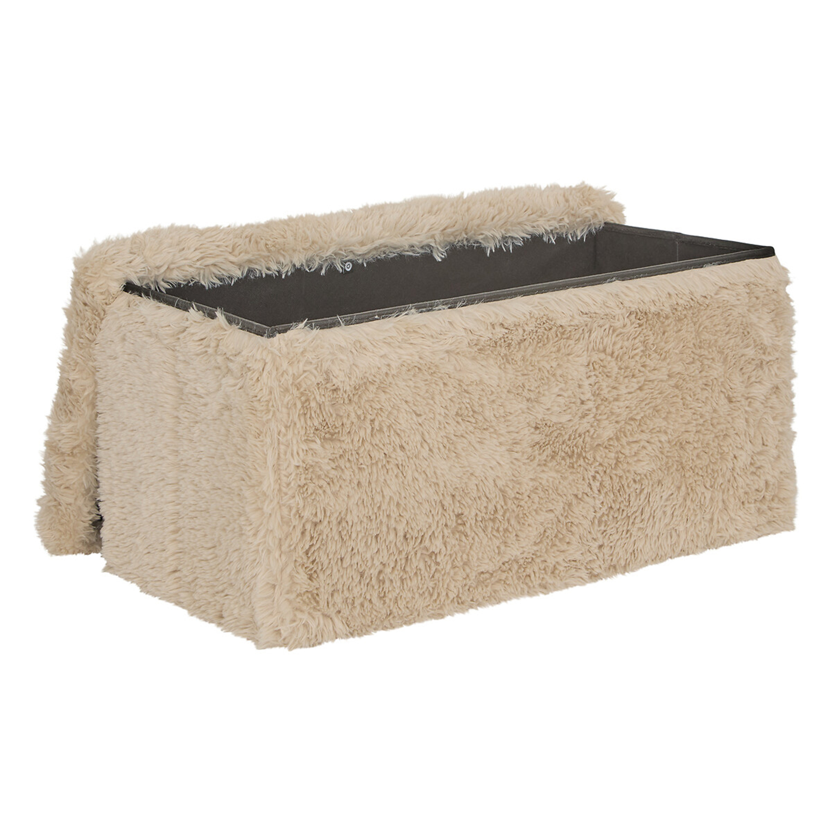 Pouf coffre pliable avec rangement — vue 3