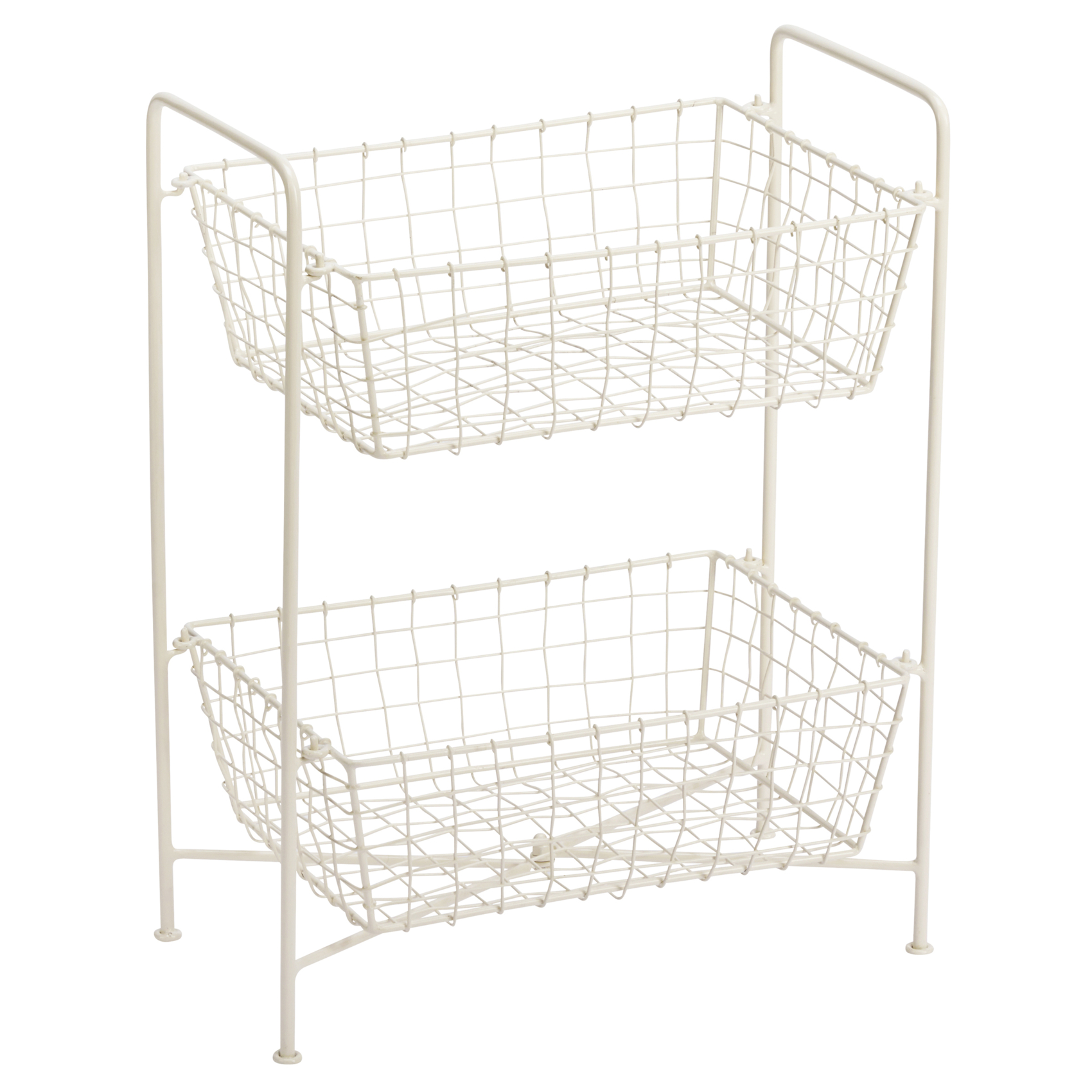 Étagère de rangement en fer avec paniers