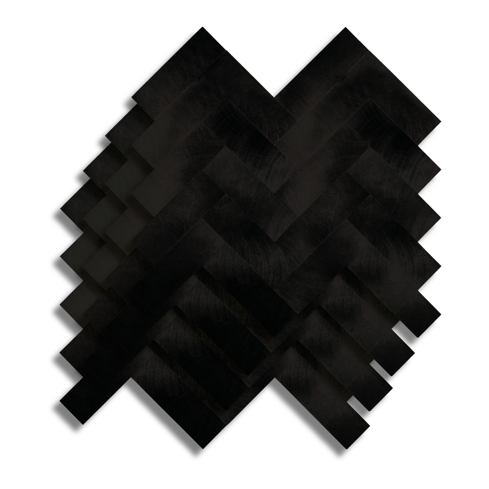 Lot de 4 crédences adhésives murales 3D effet chevron — vue 3