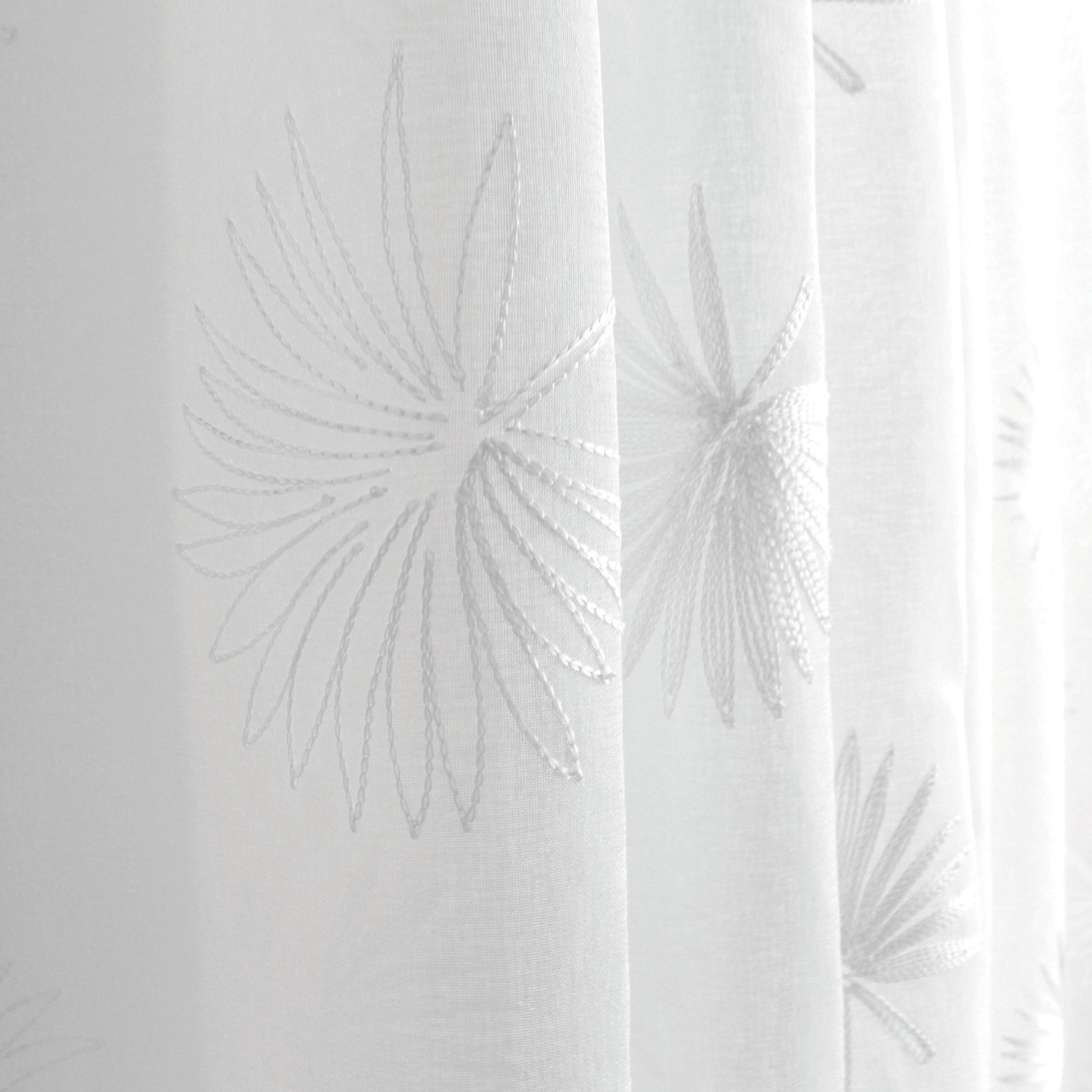 Voilage tamisant brodé  végétal — vue 3