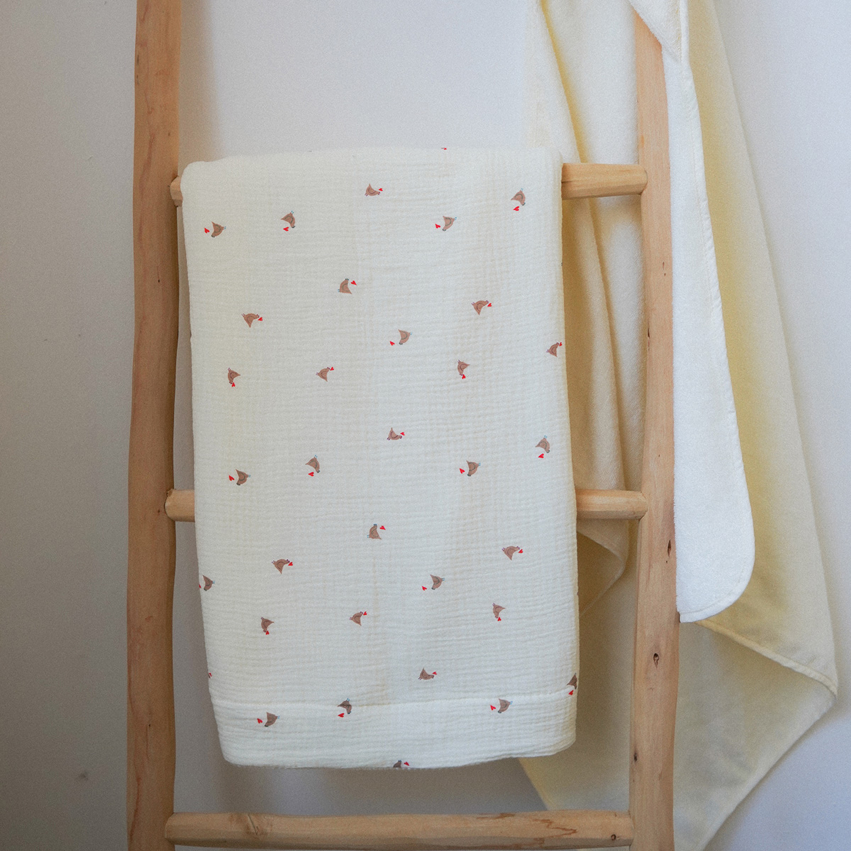 Maxi lange Love en gaze de coton — vue 3