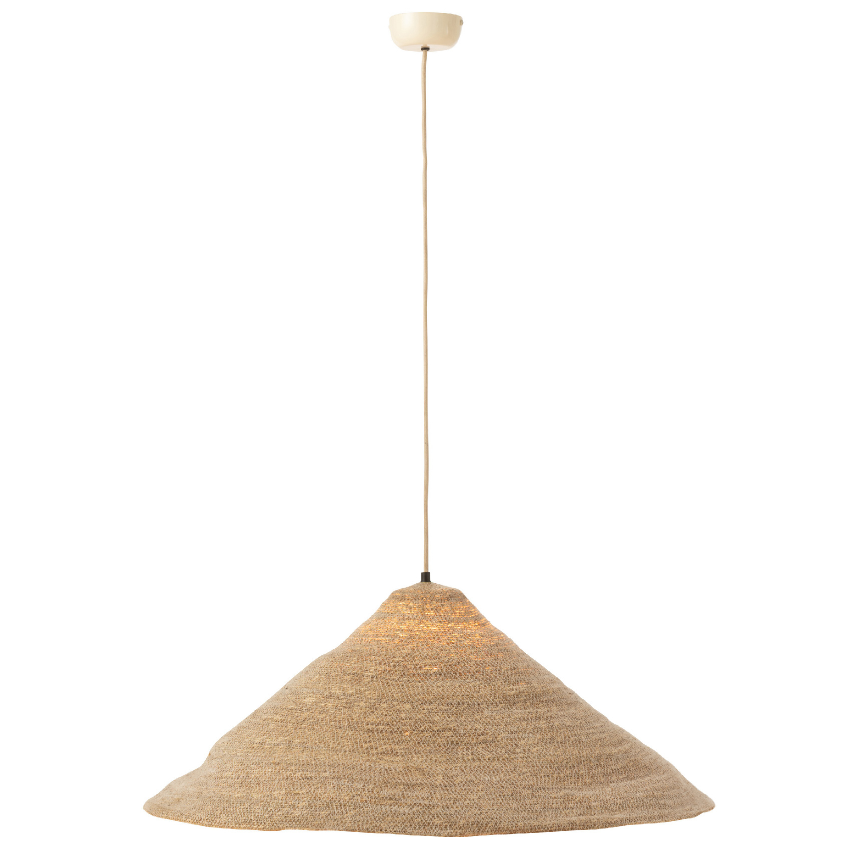 Suspension chapeau en jonc — vue 3
