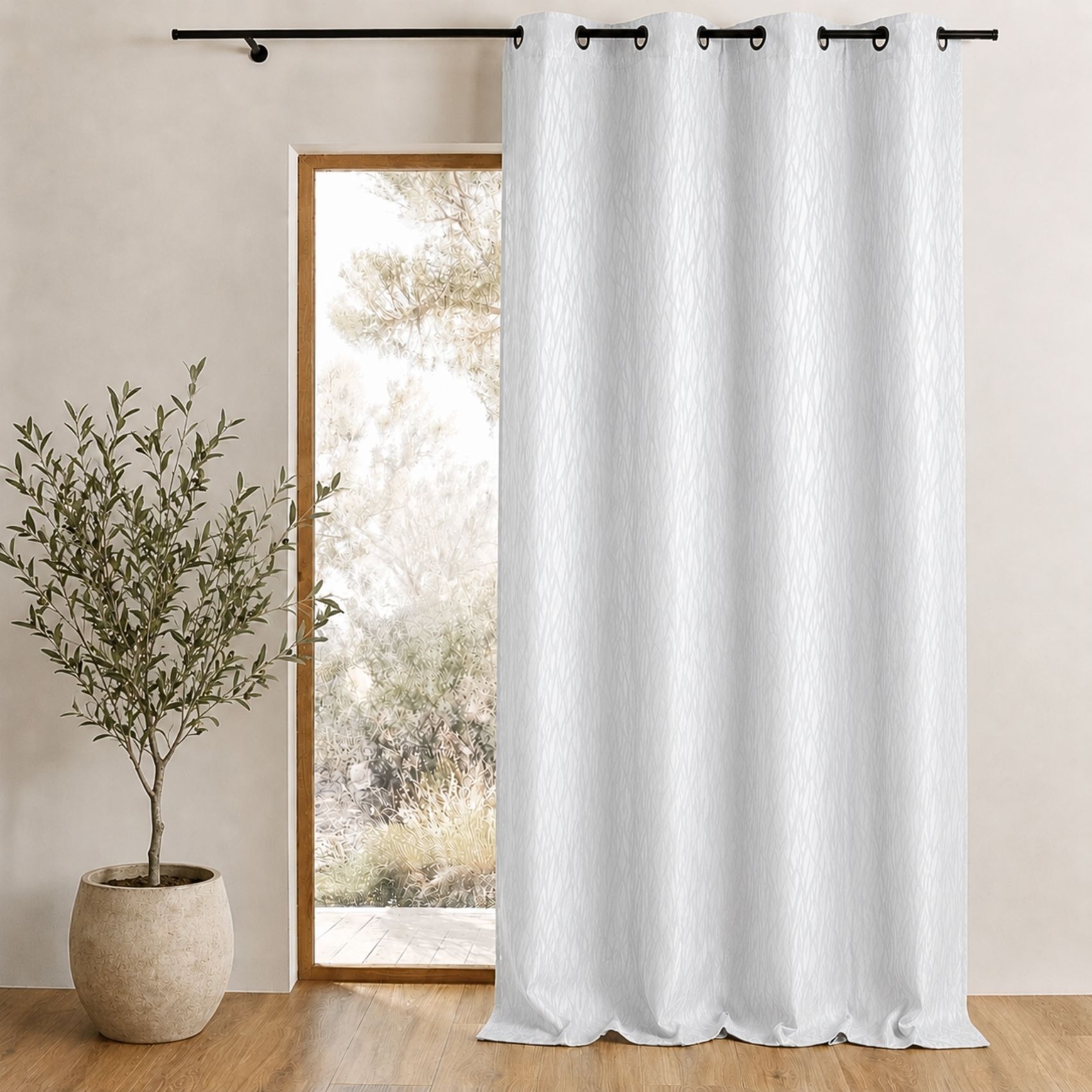 Rideau en jacquard fantaisie