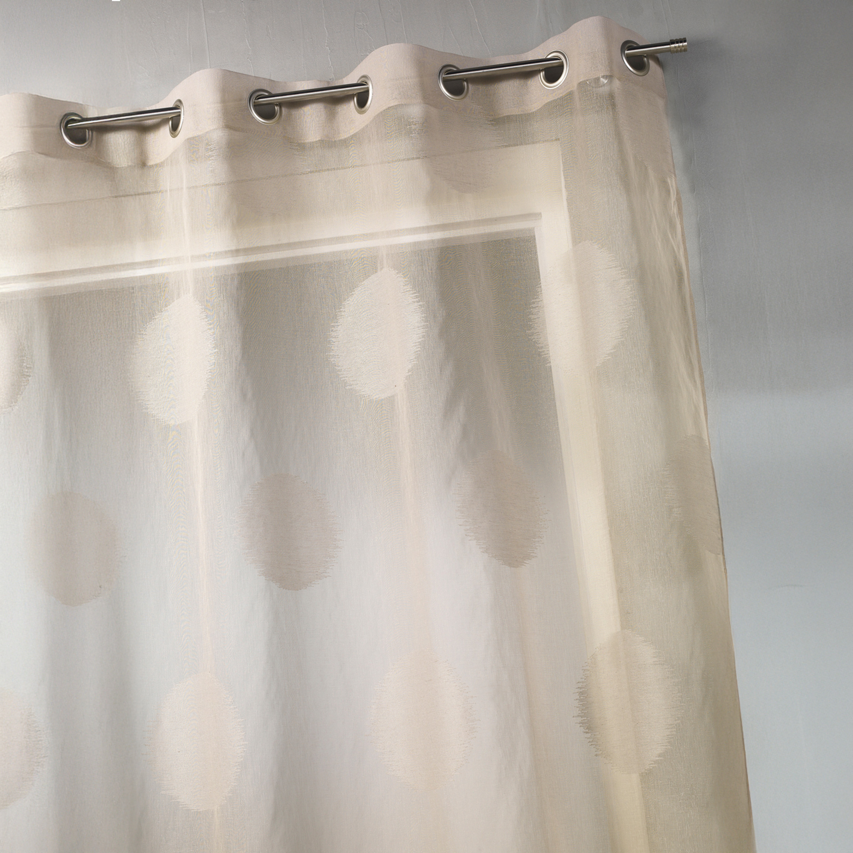 Voilage en étamine à gros pois — vue 3