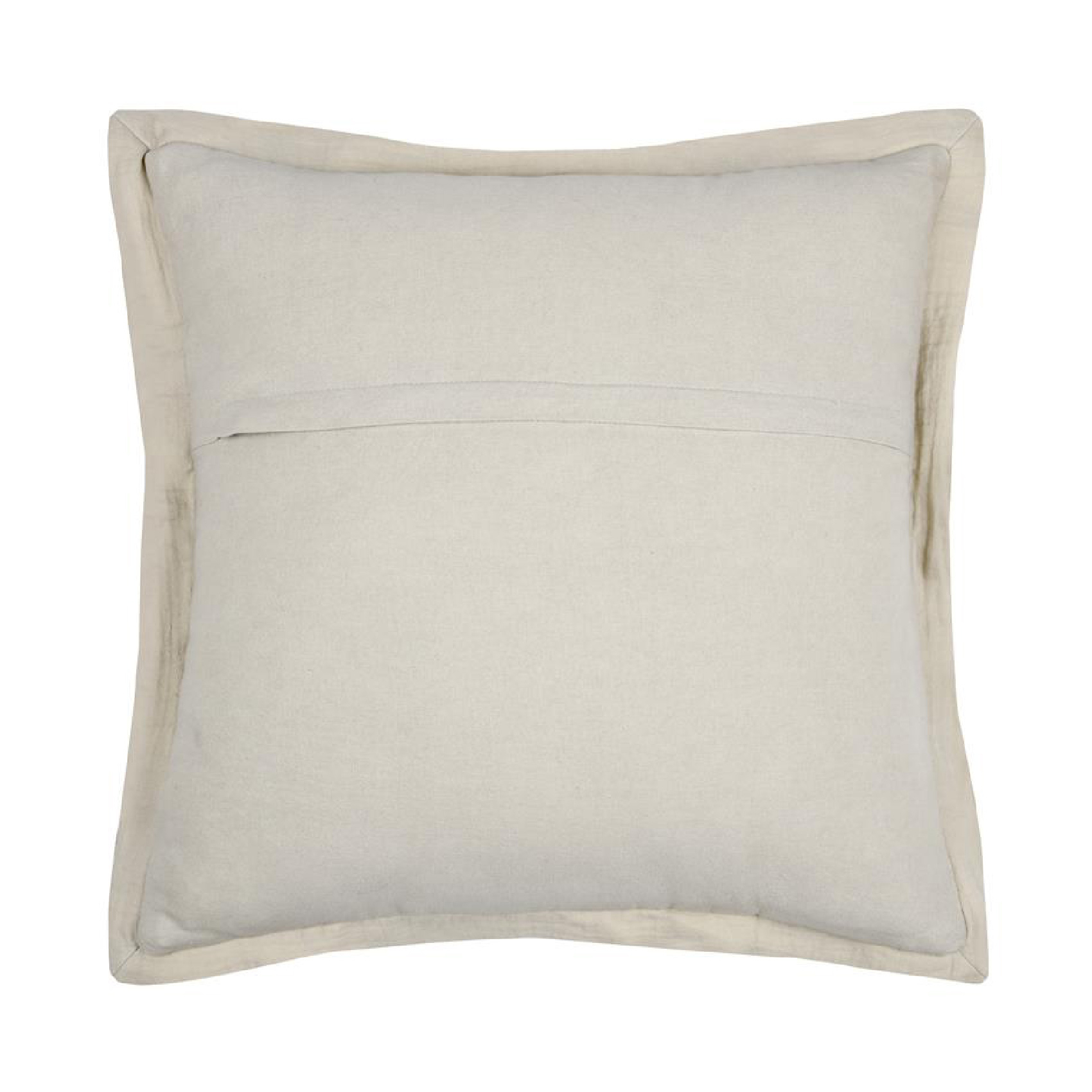 Coussin carré uni en gaze de coton surpiquée — vue 6