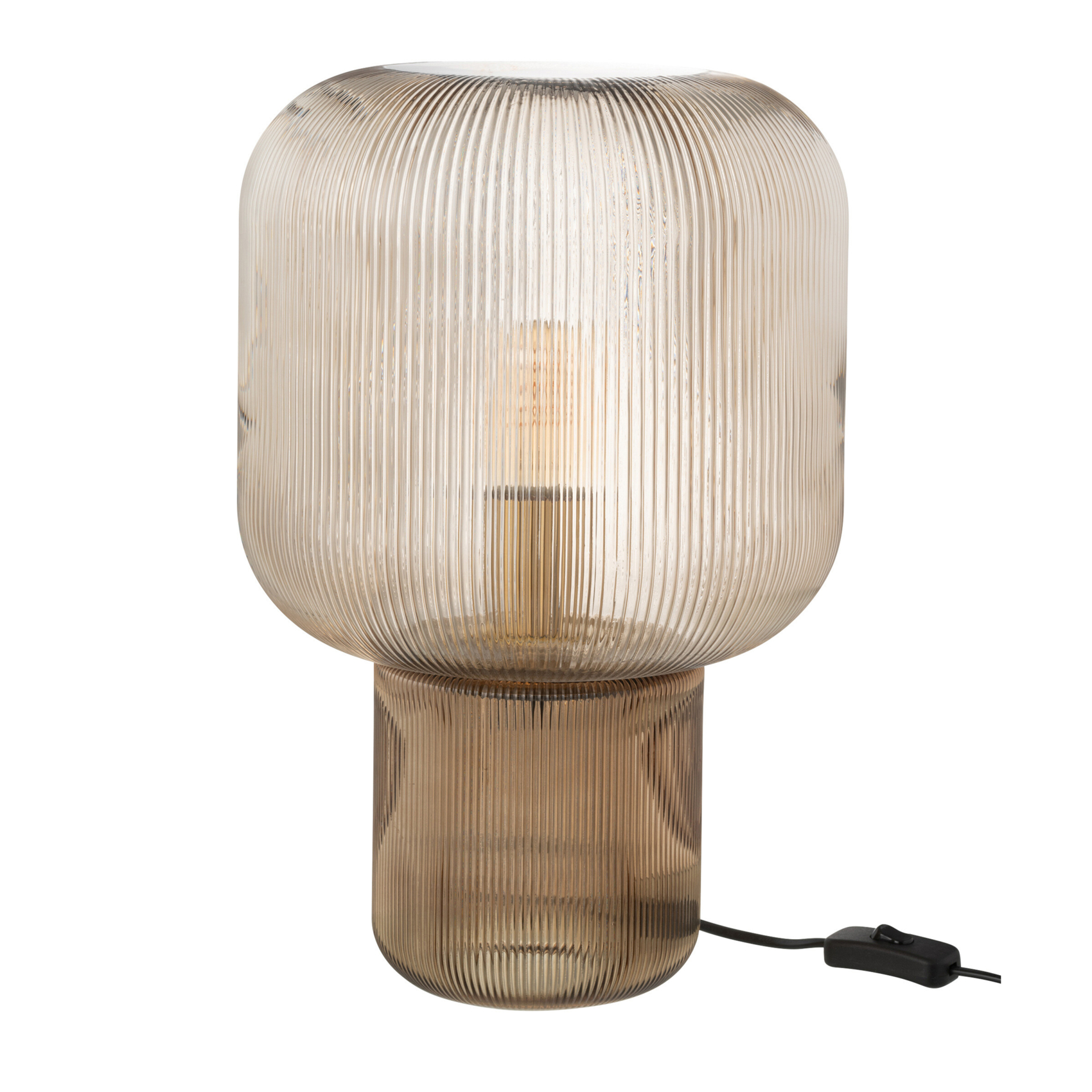 Lampe à poser en verre strié design — vue 4