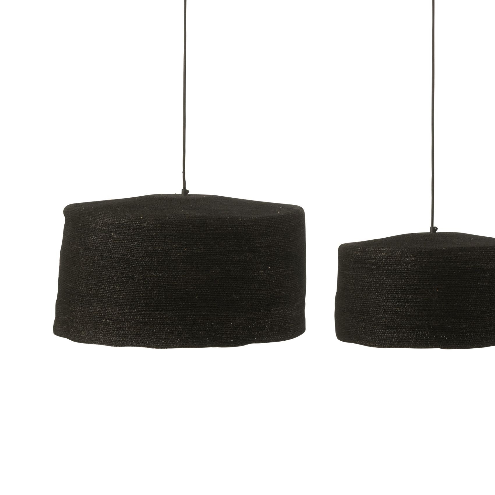 Lot de 3 suspensions en rotin — vue 3