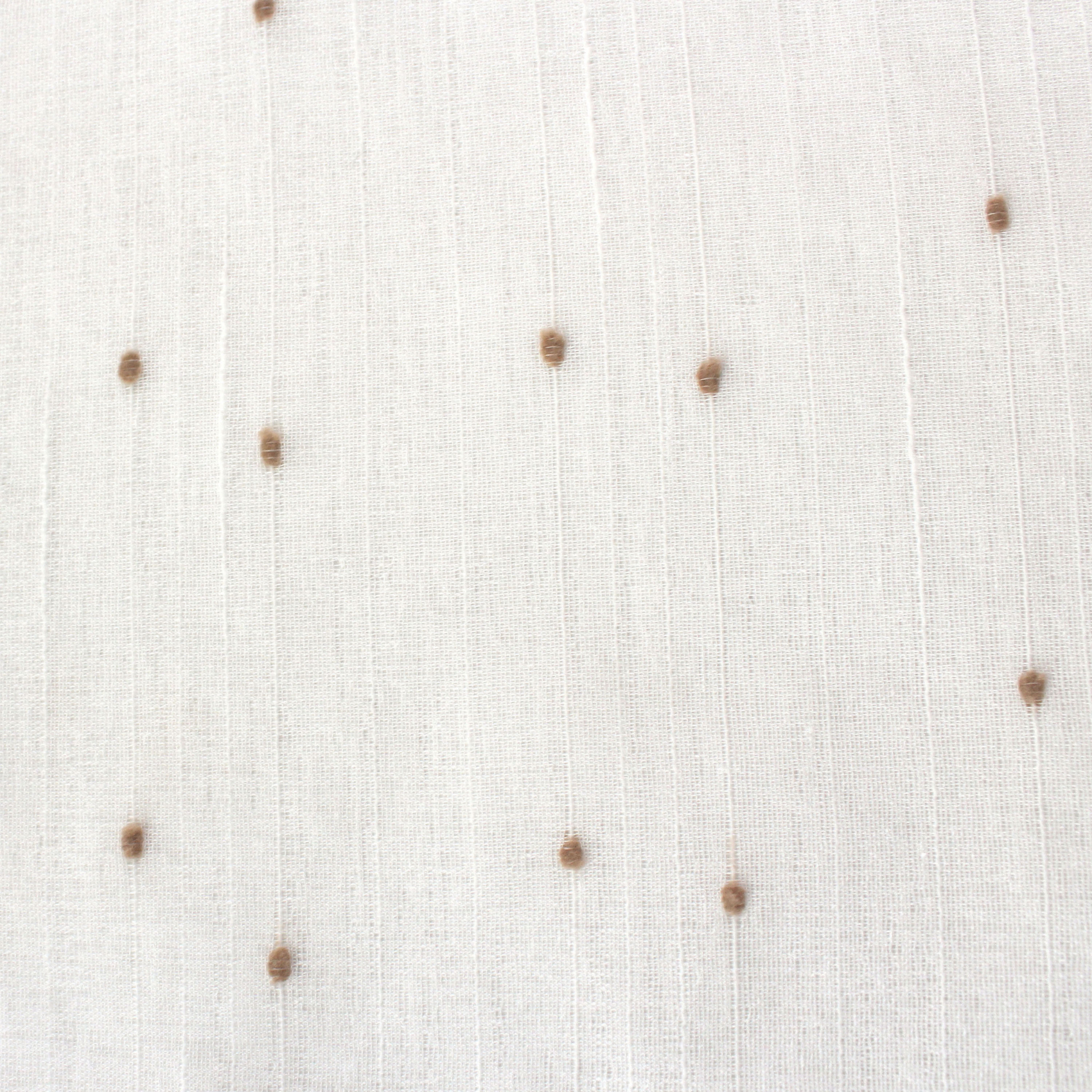 Voilage plumetis effet lin avec œillets — vue 5