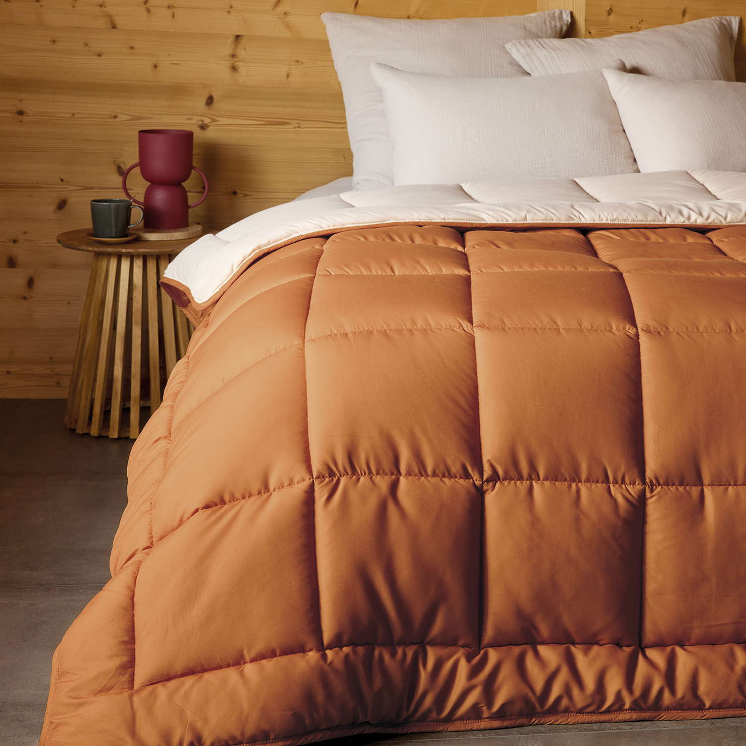 Couette chaude microfibre bicolore 400 gr/m2 — vue 6