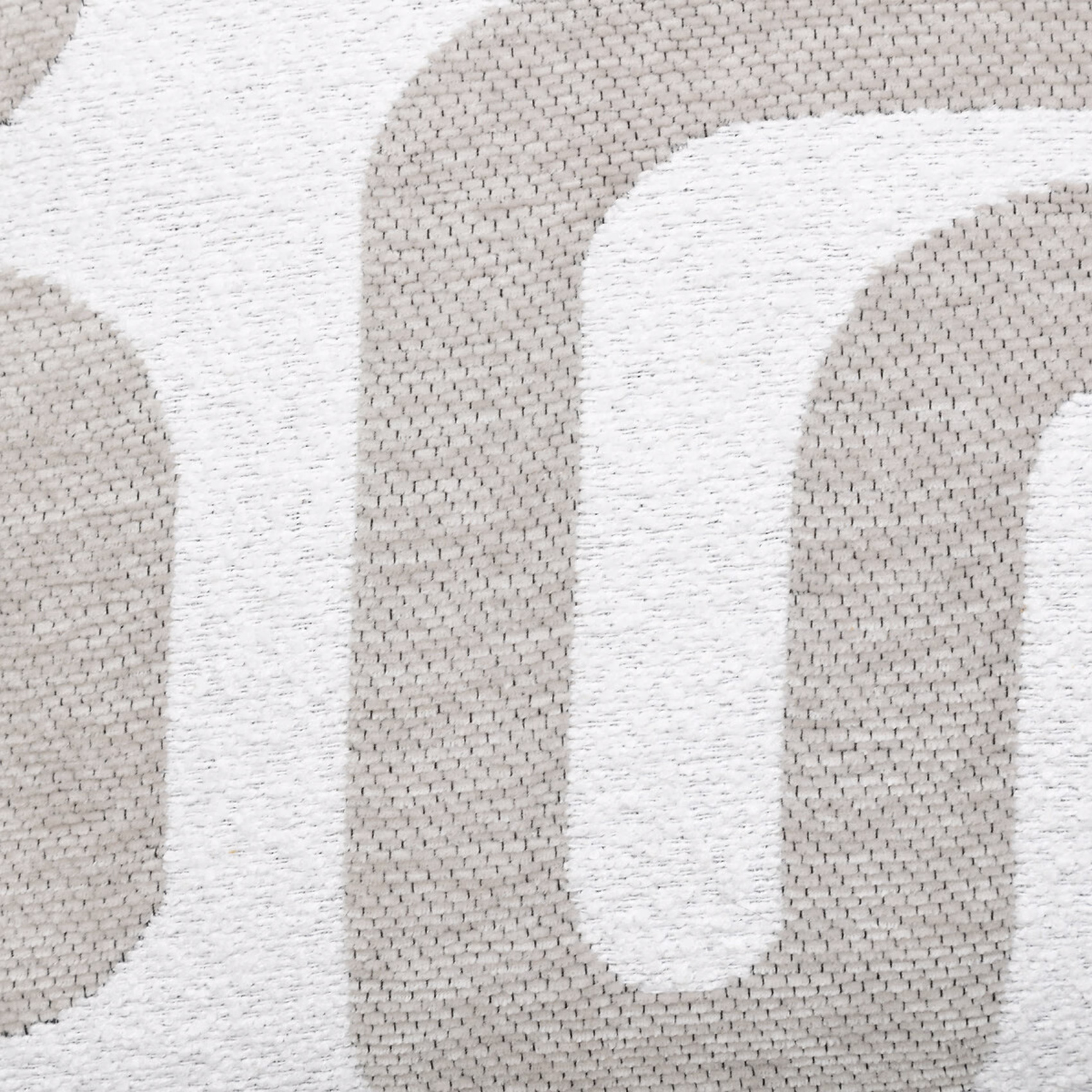 Coussin déhoussable jacquard chenille avec dos en velours — vue 5