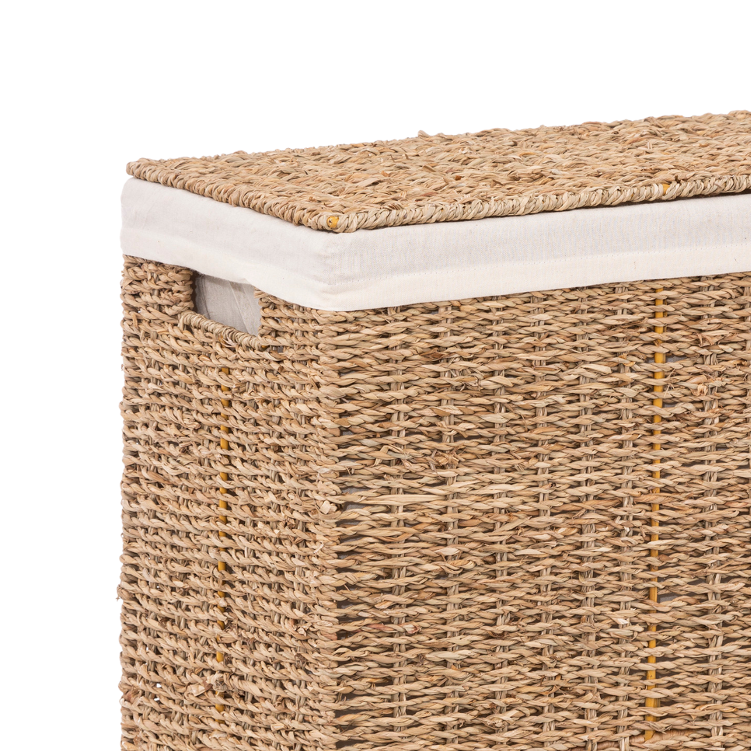 Panier à linge 40 litres en roseau — vue 3
