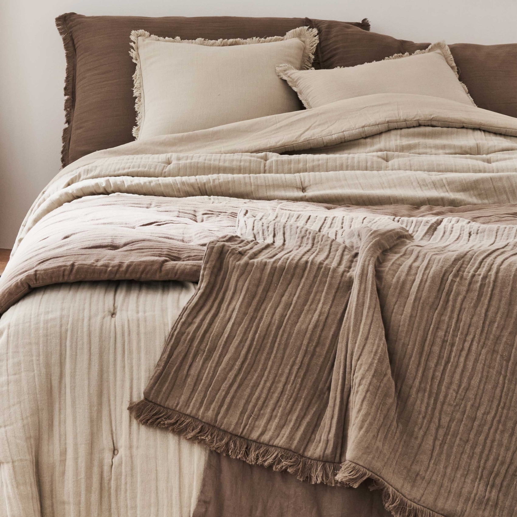 Couvre-lit en gaze de coton lavé — vue 5