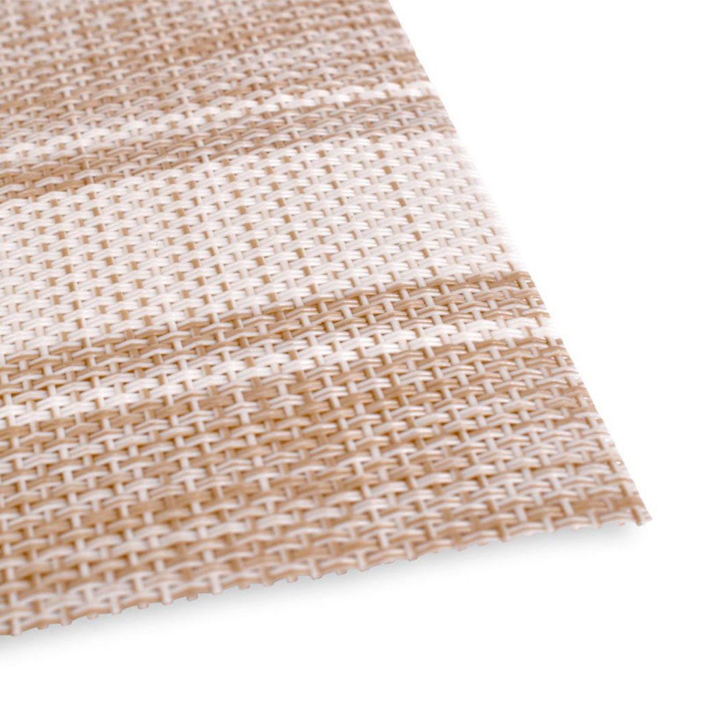 Set de table rectangle tissé rayé — vue 3