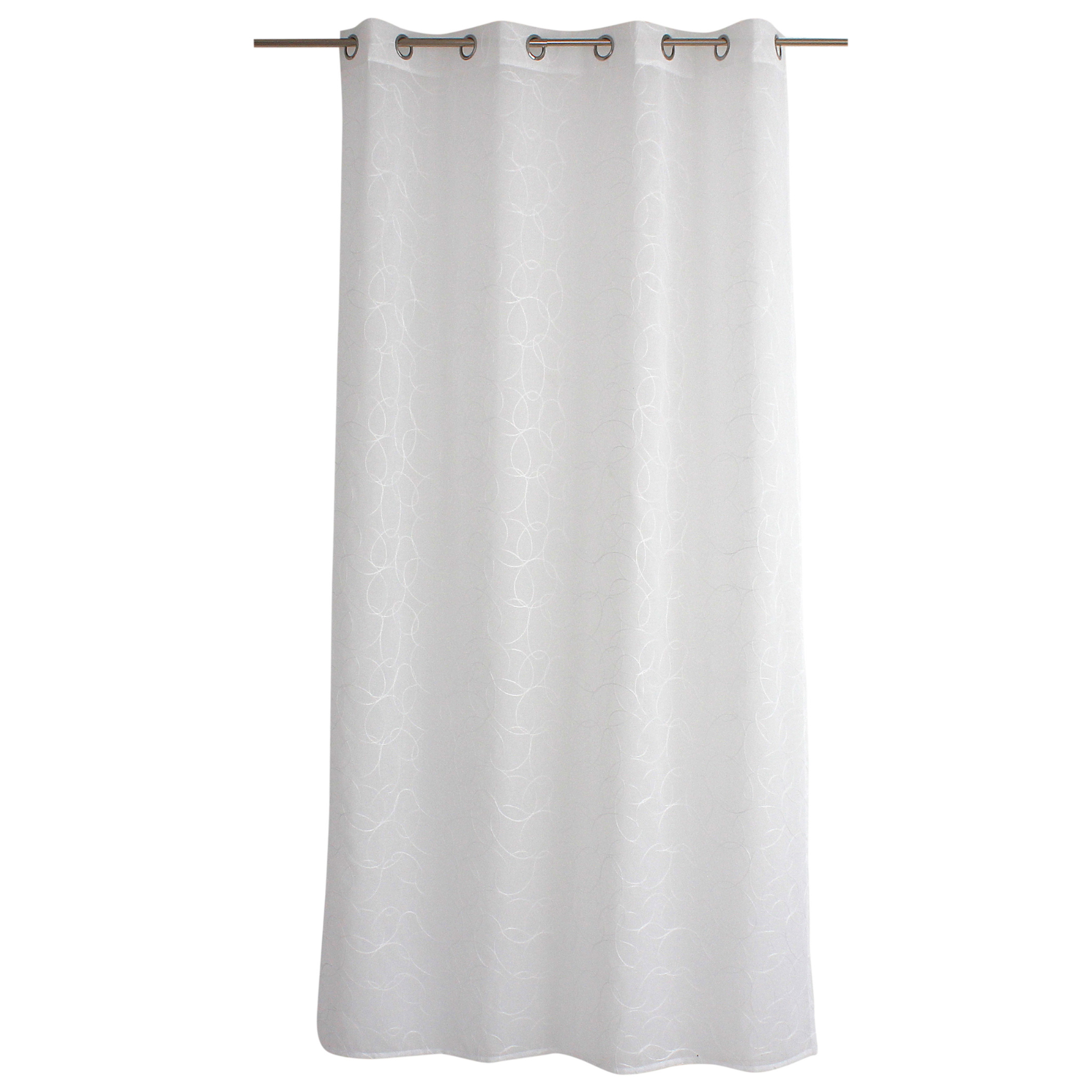 Voilage tamisant brodé de sphères — vue 3