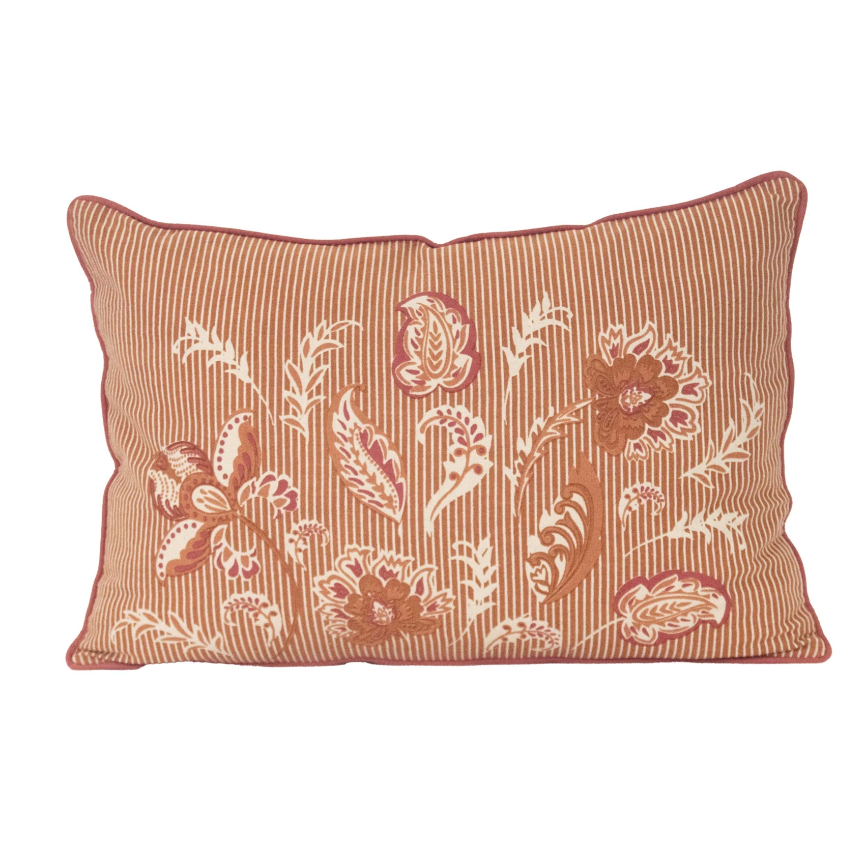 Coussin décoratif en polylin motif floral