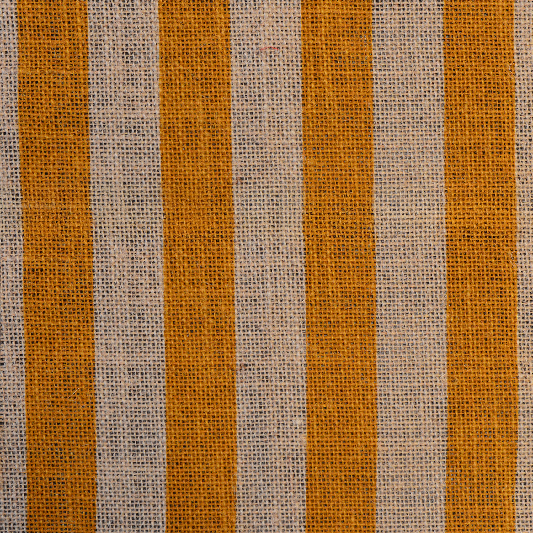 Tissu rayé en jute naturelle