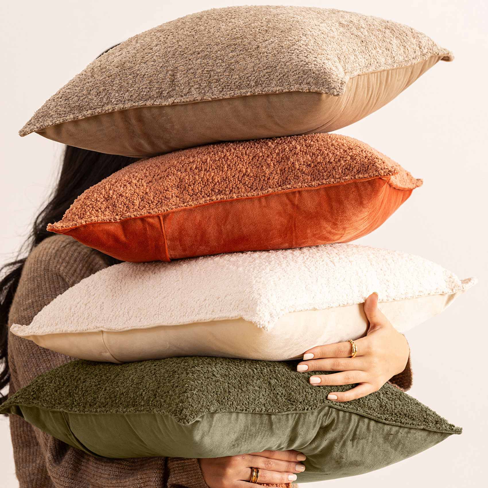 Coussin déhoussable bouclette rectangle — vue 5