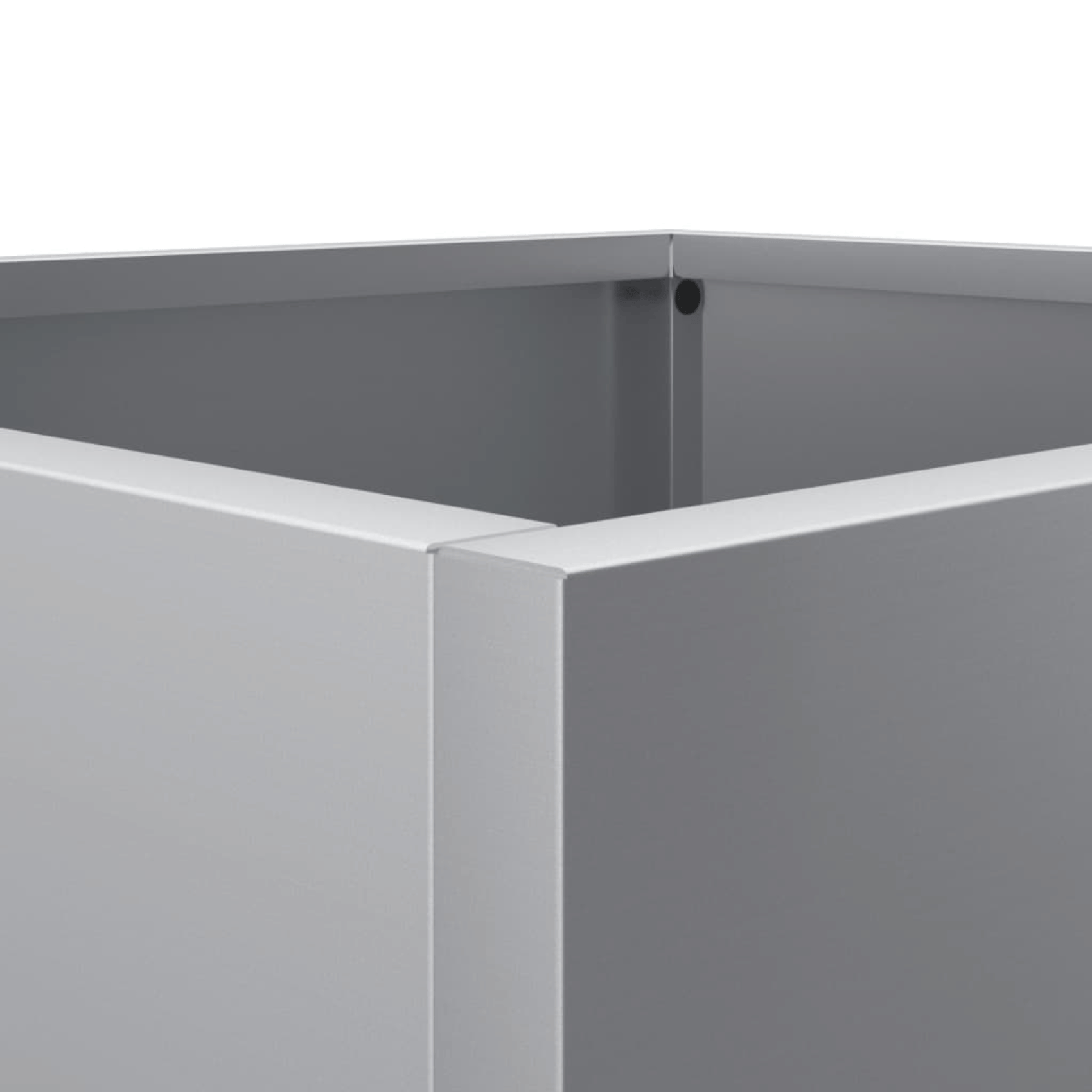 Jardinière en acier rectangulaire — vue 3