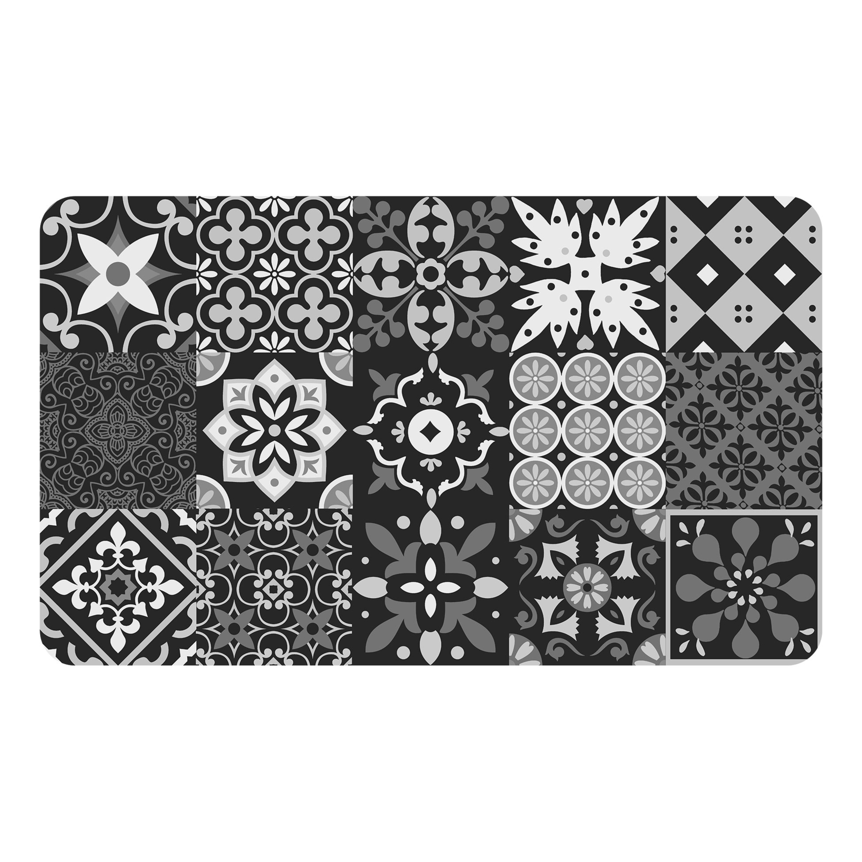 Tapis mousse imprimée antidérapant pour intérieur