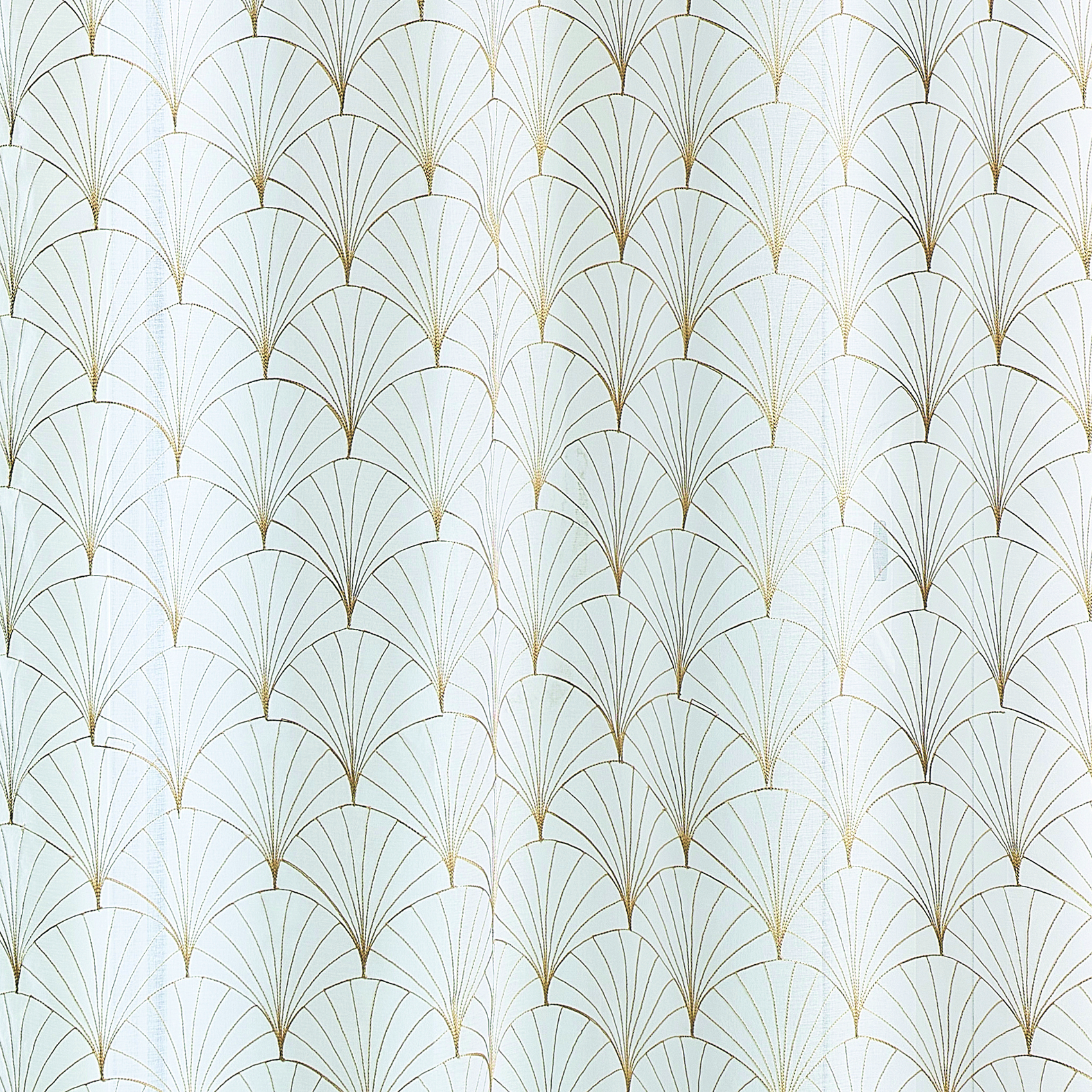 Paire de petits voilages brodés au style art déco — vue 5