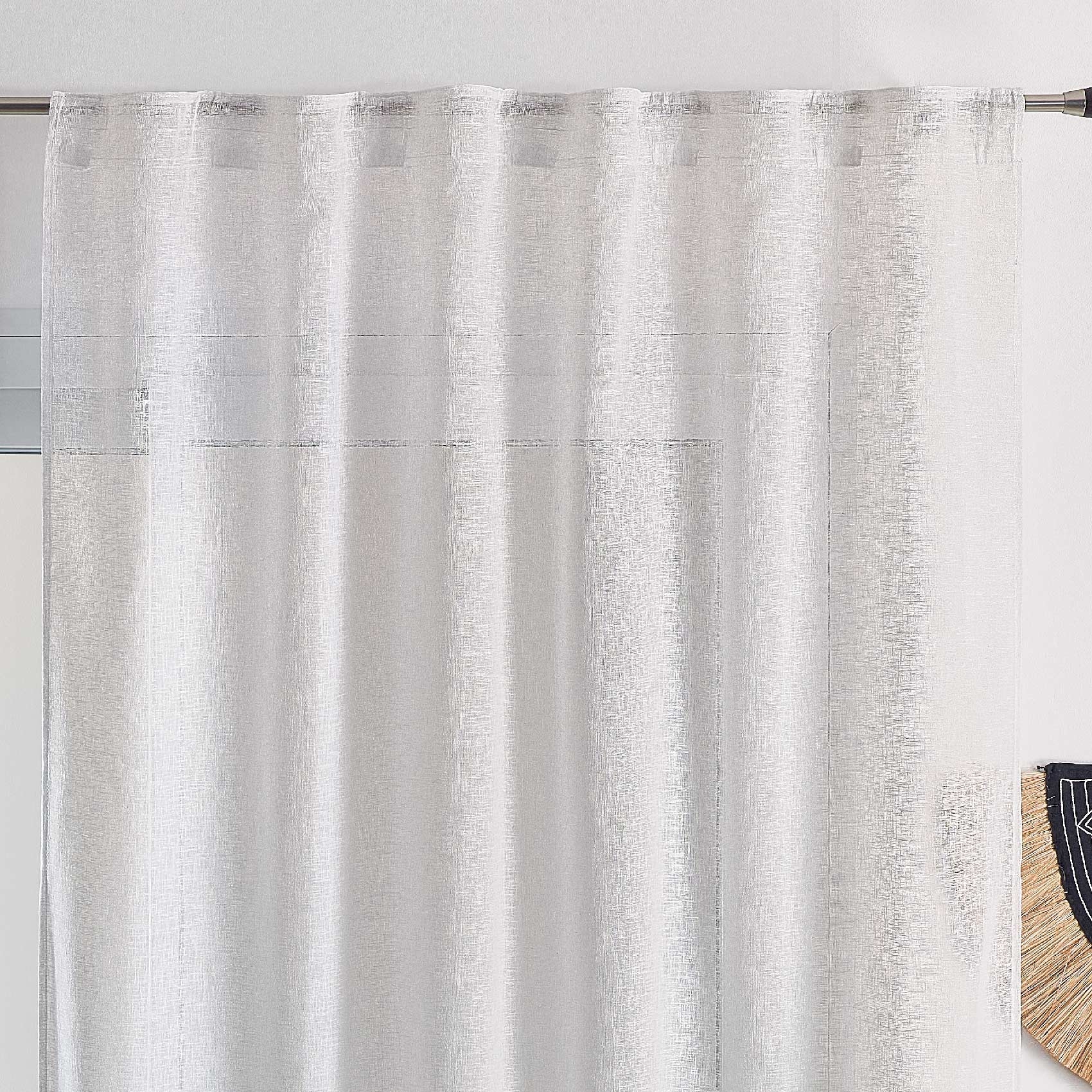 Voilage passants cachés effet lin — vue 4