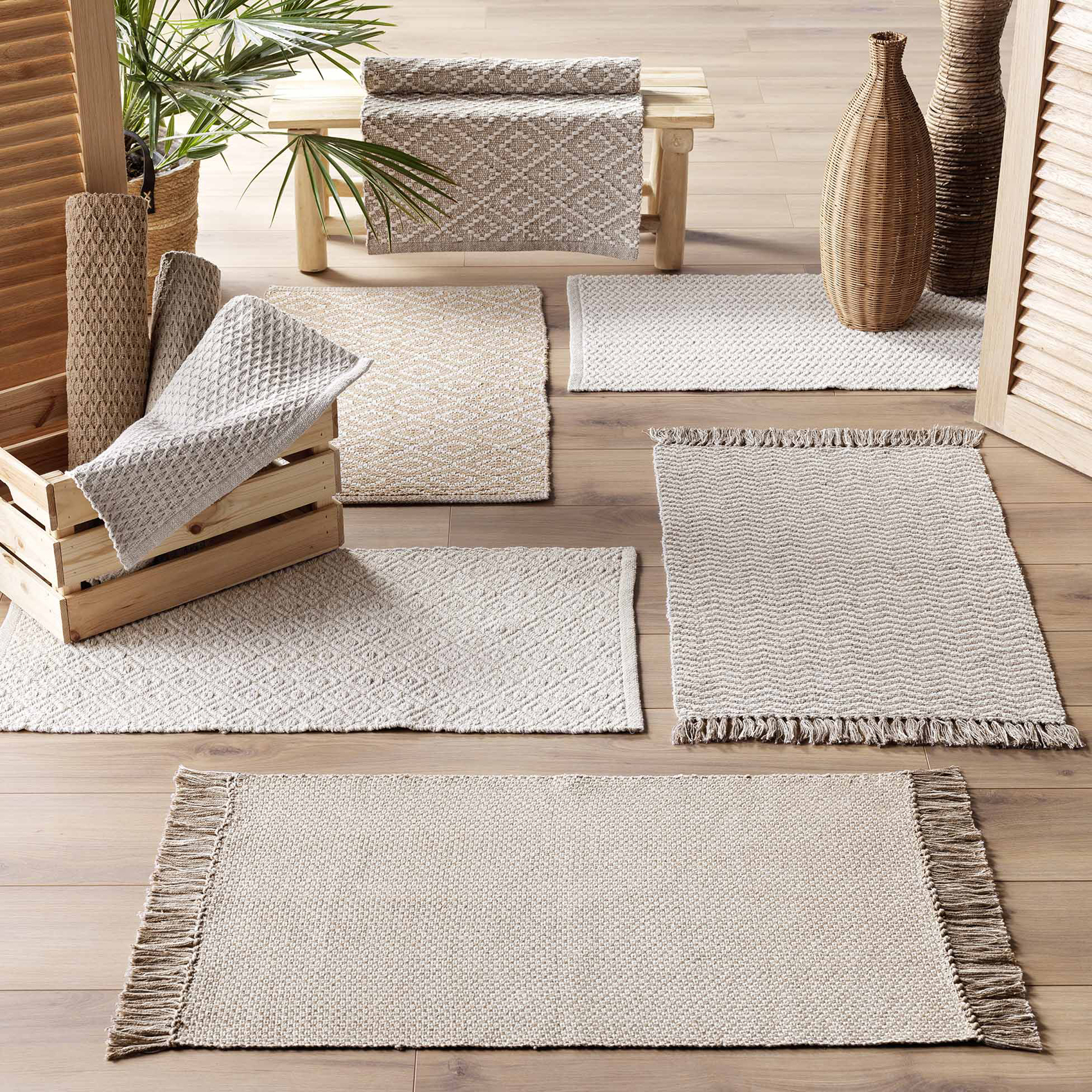 Tapis déco en coton tissé — vue 5